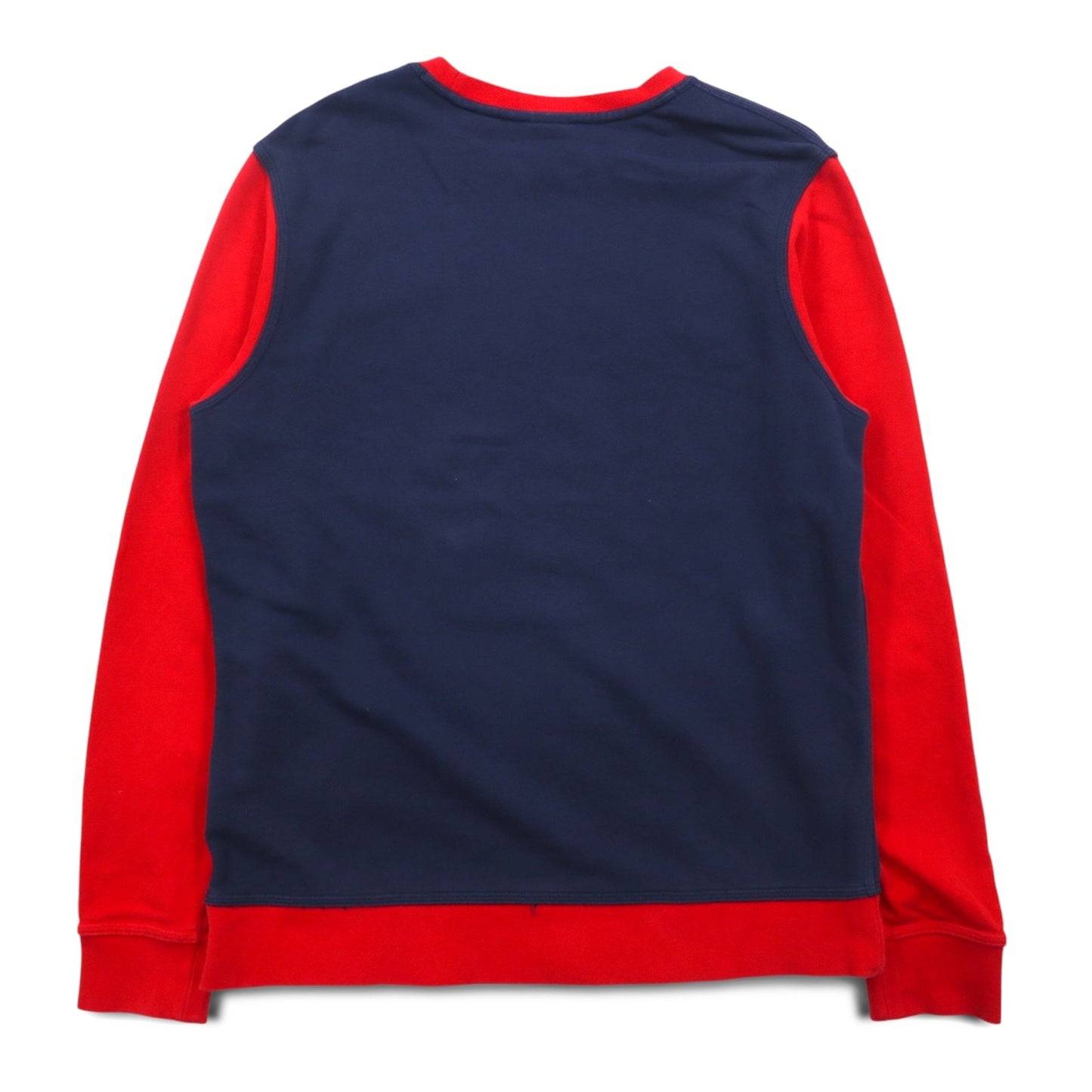 NIKE クラブフレンチテリークルー スウェット XL ネイビー レッド スウォッシュ 637903-451