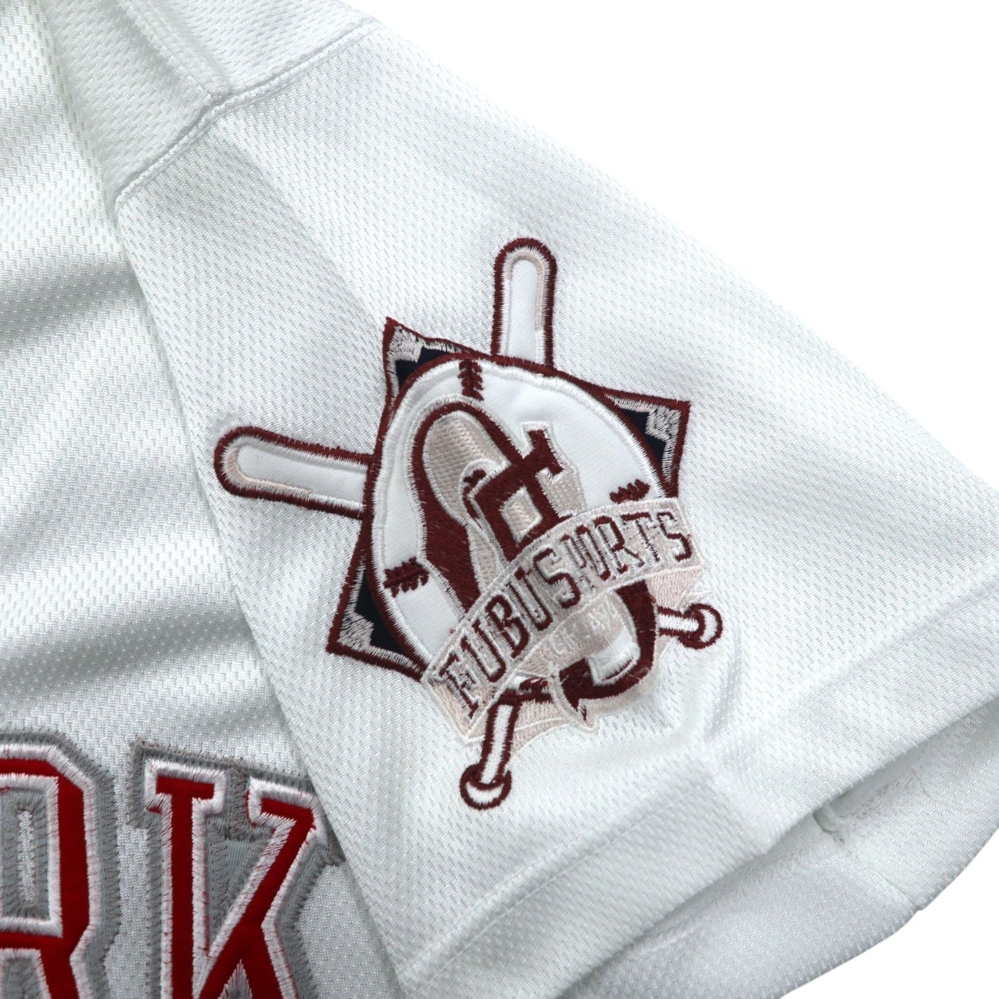 FUBU 90年代 ベースボールシャツ L ホワイト ワッペン NEW YORK