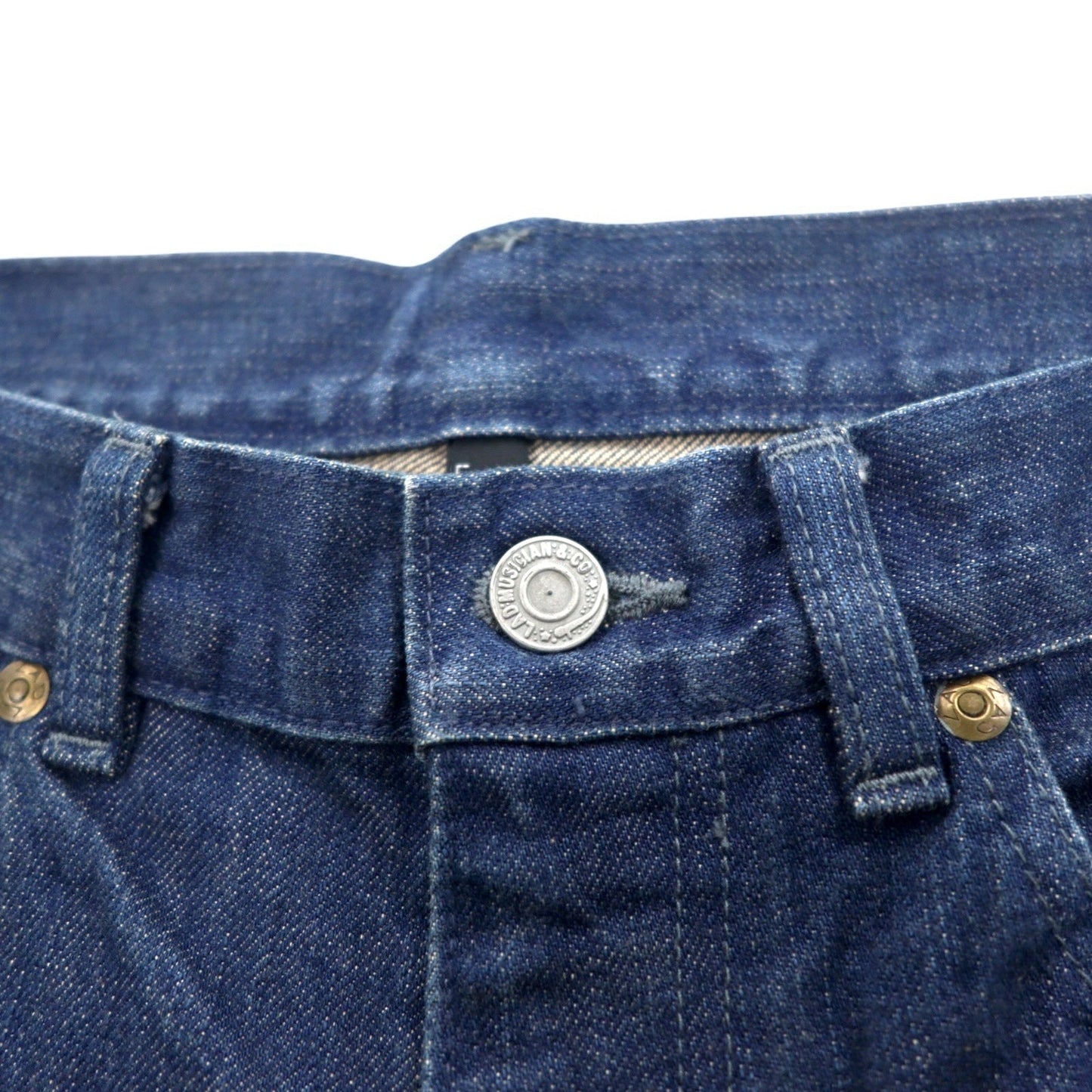 LAD MUSICIAN 5ポケット デニムパンツ L インディゴ ブルー ジッパーフライ 日本製