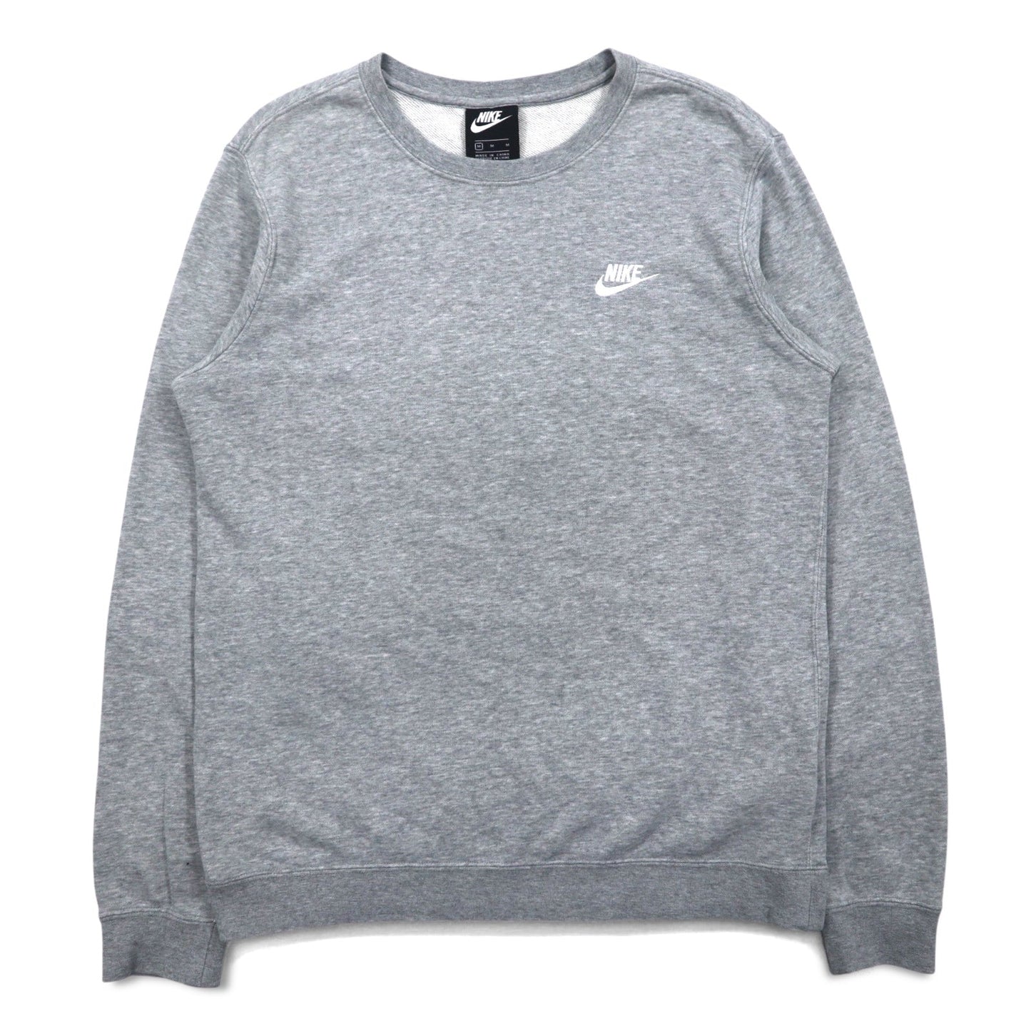 NIKE クルーネック スウェット M グレー コットン 804343-063