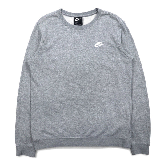 NIKE クルーネック スウェット M グレー コットン 804343-063