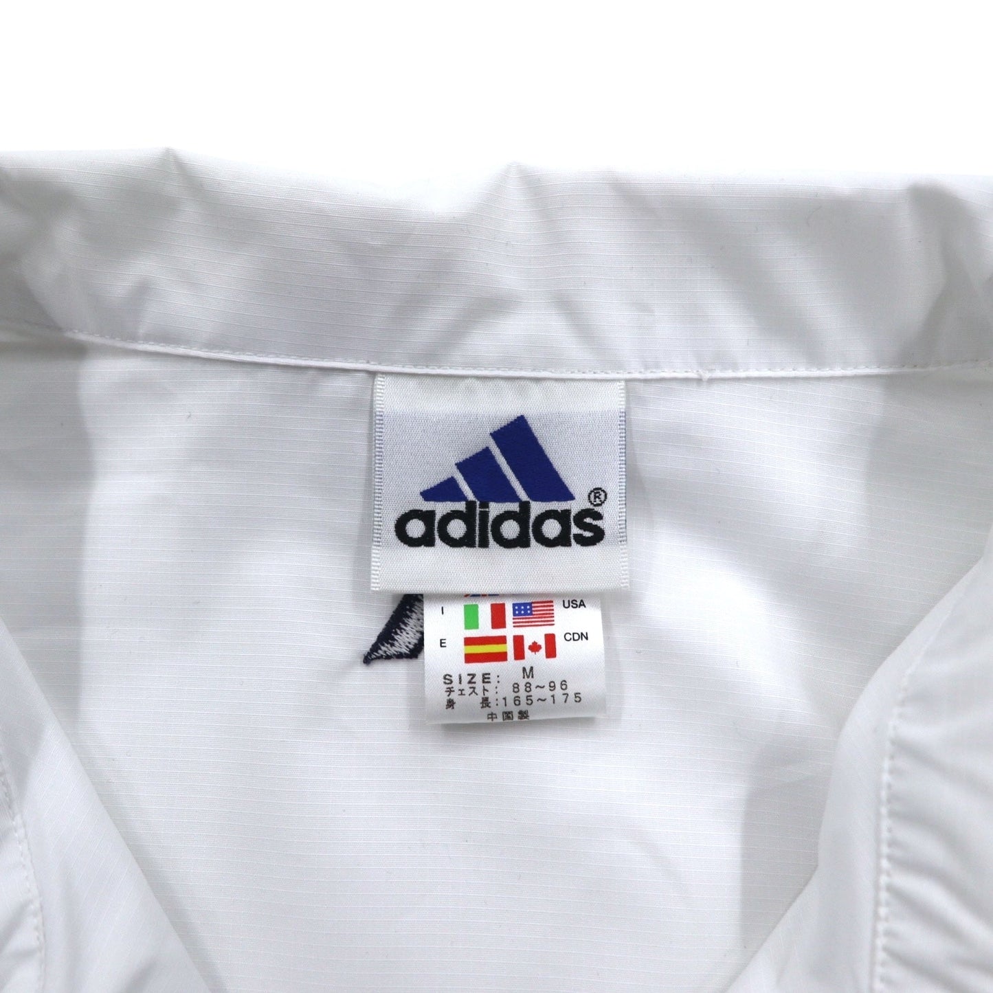 adidas 90年代 3ストライプ トラックジャケット セットアップ ジャージ M ホワイト グレー