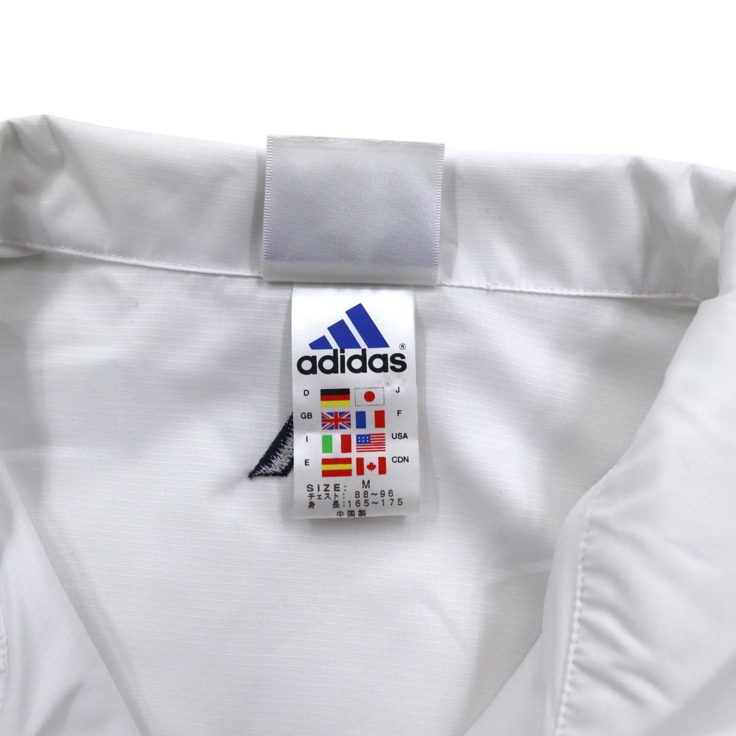 adidas 90年代 3ストライプ トラックジャケット セットアップ ジャージ M ホワイト グレー