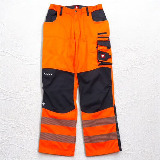 Vintage Euro Work Pants engelbert strauss ユーティリティ ワークパンツ L オレンジ ダブルニー リフレクター