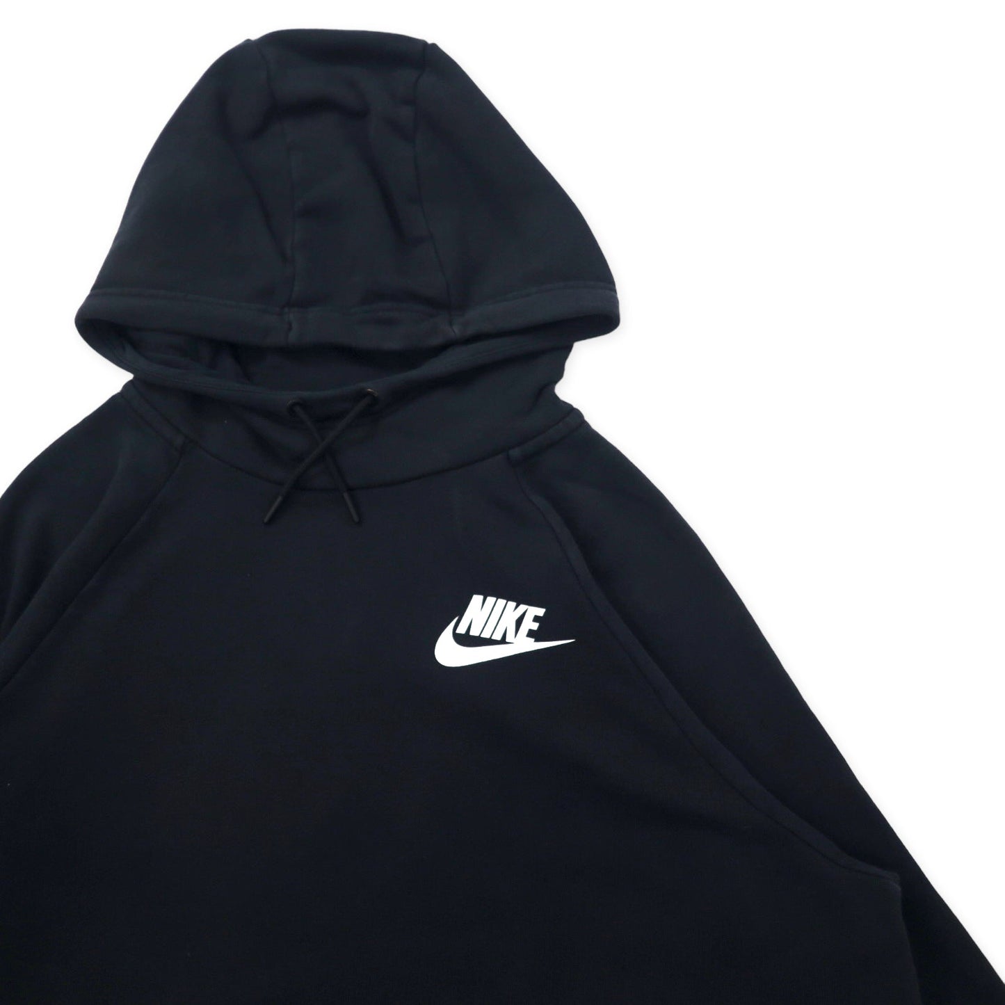 NIKE ルーズフィット プルオーバーパーカー 1X ブラック コットン スウォッシュロゴ Women's Sportswear Rally Hoodie Sz 2X AA0733-010