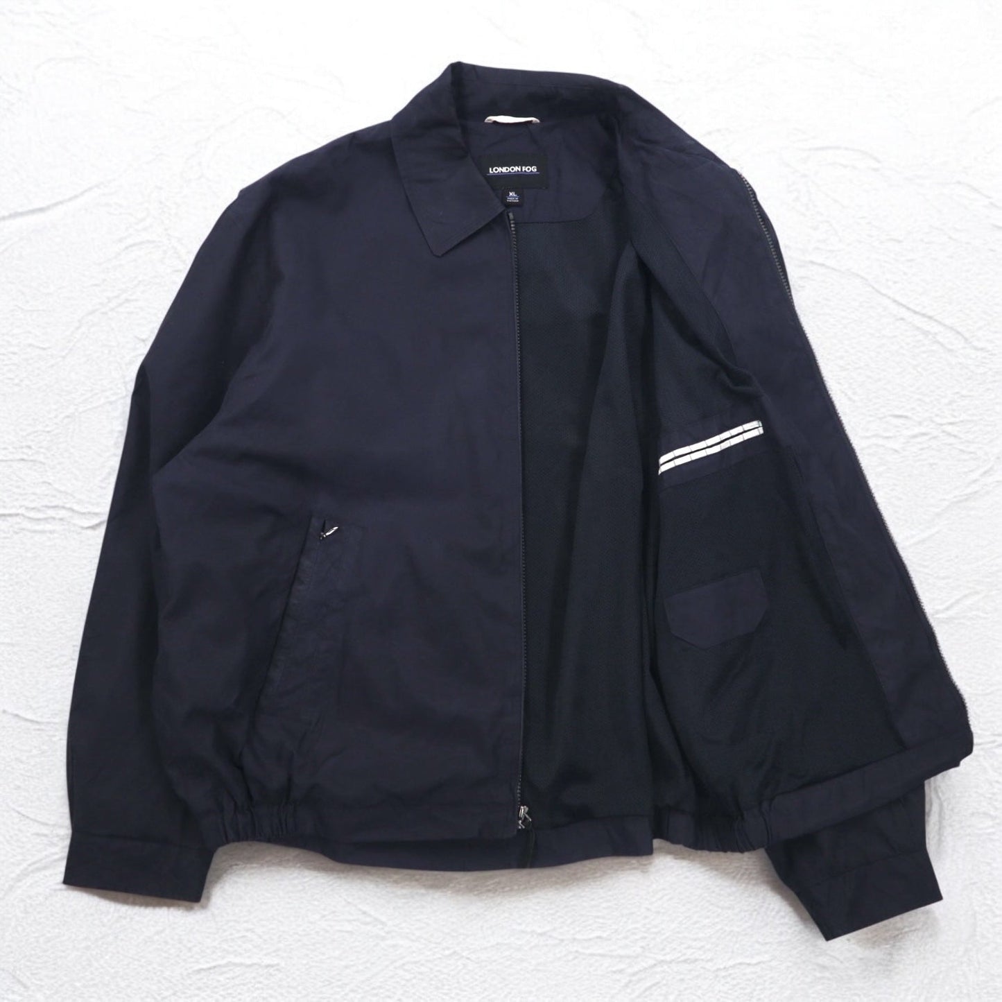 LONDON FOG スウィングトップ ハリントンジャケット XL ネイビー メッシュライナー
