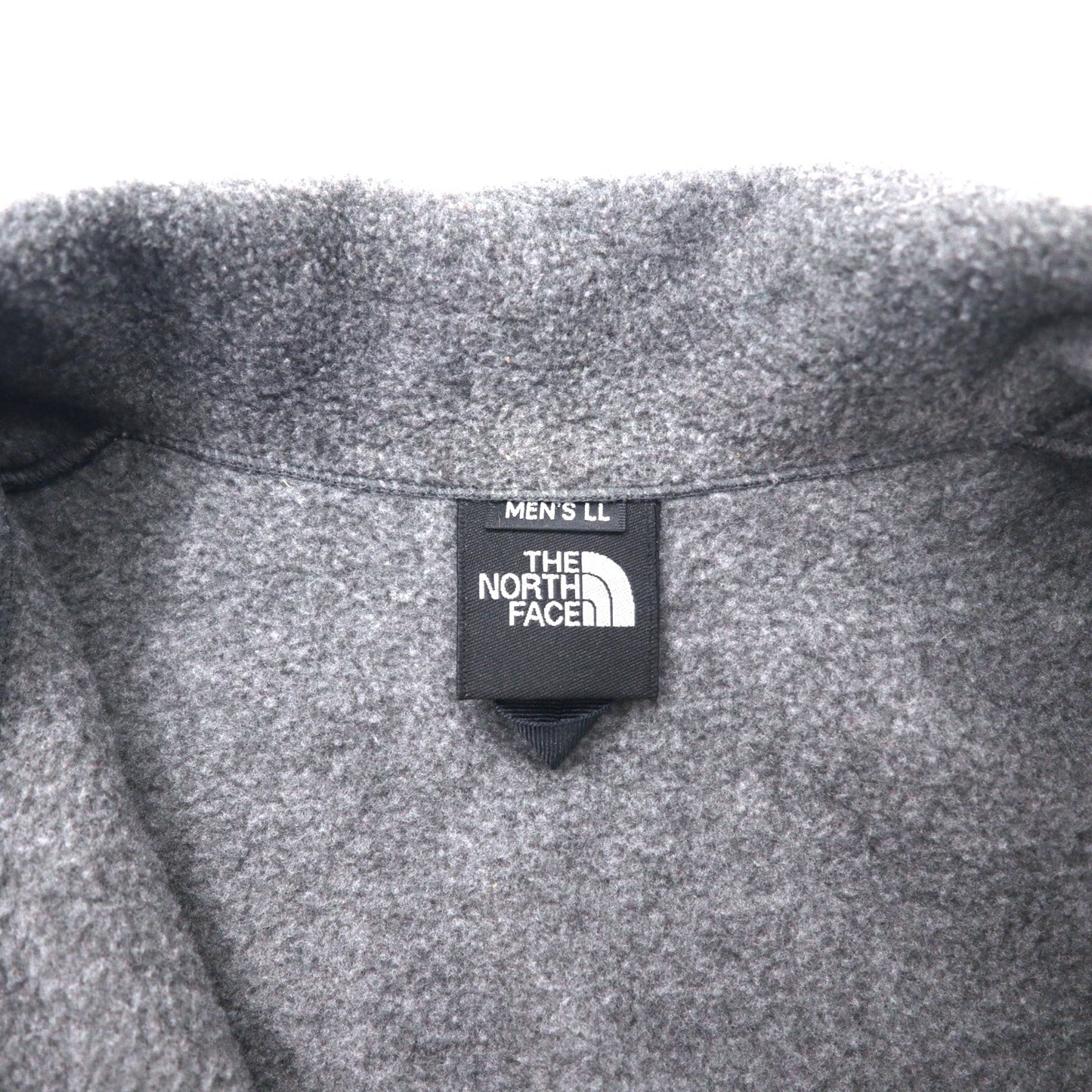 THE NORTH FACE デナリジャケット フリース LL グレーポリエステル POLARTEC ワンポイントロゴ刺繍 NL45001A