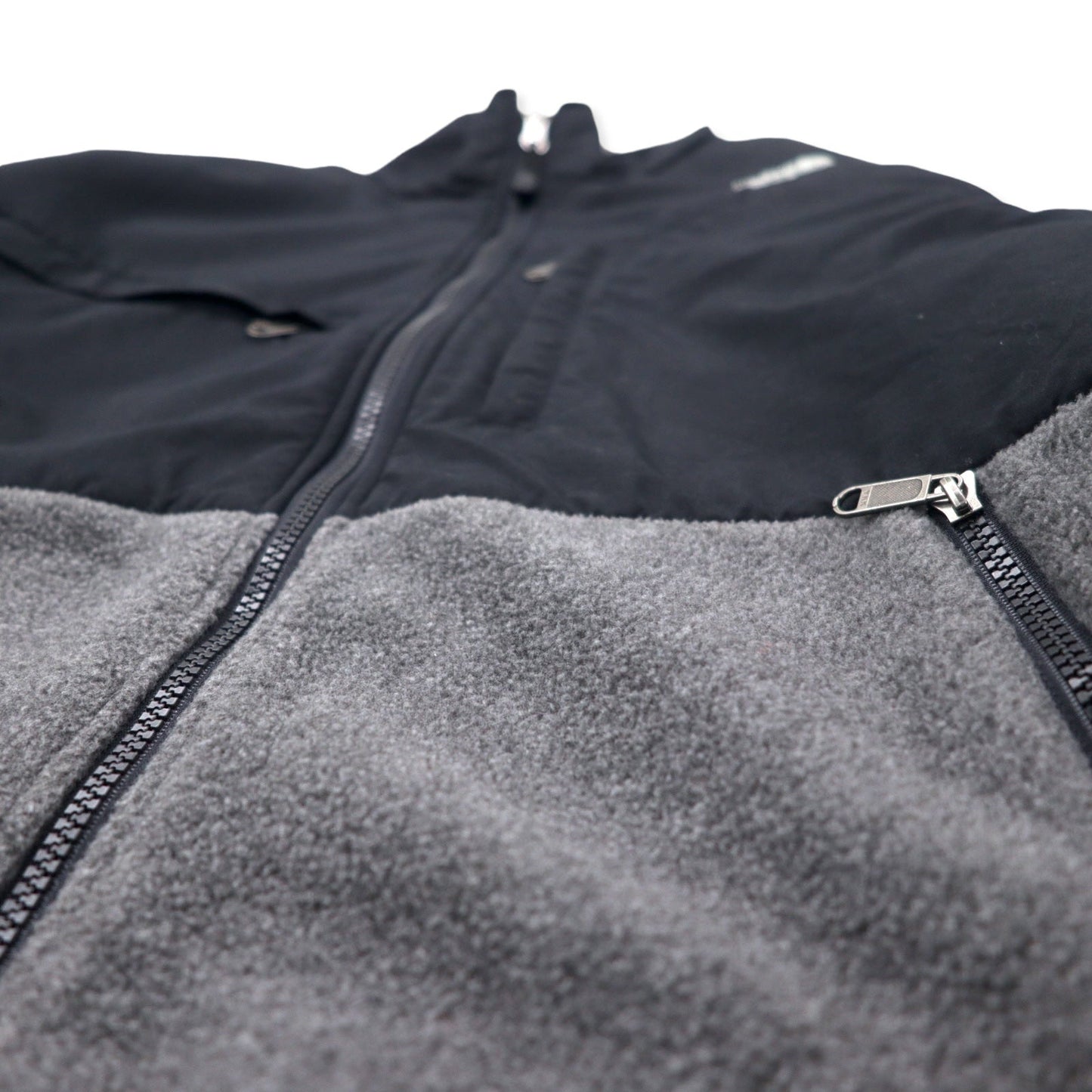 THE NORTH FACE デナリジャケット フリース LL グレーポリエステル POLARTEC ワンポイントロゴ刺繍 NL45001A