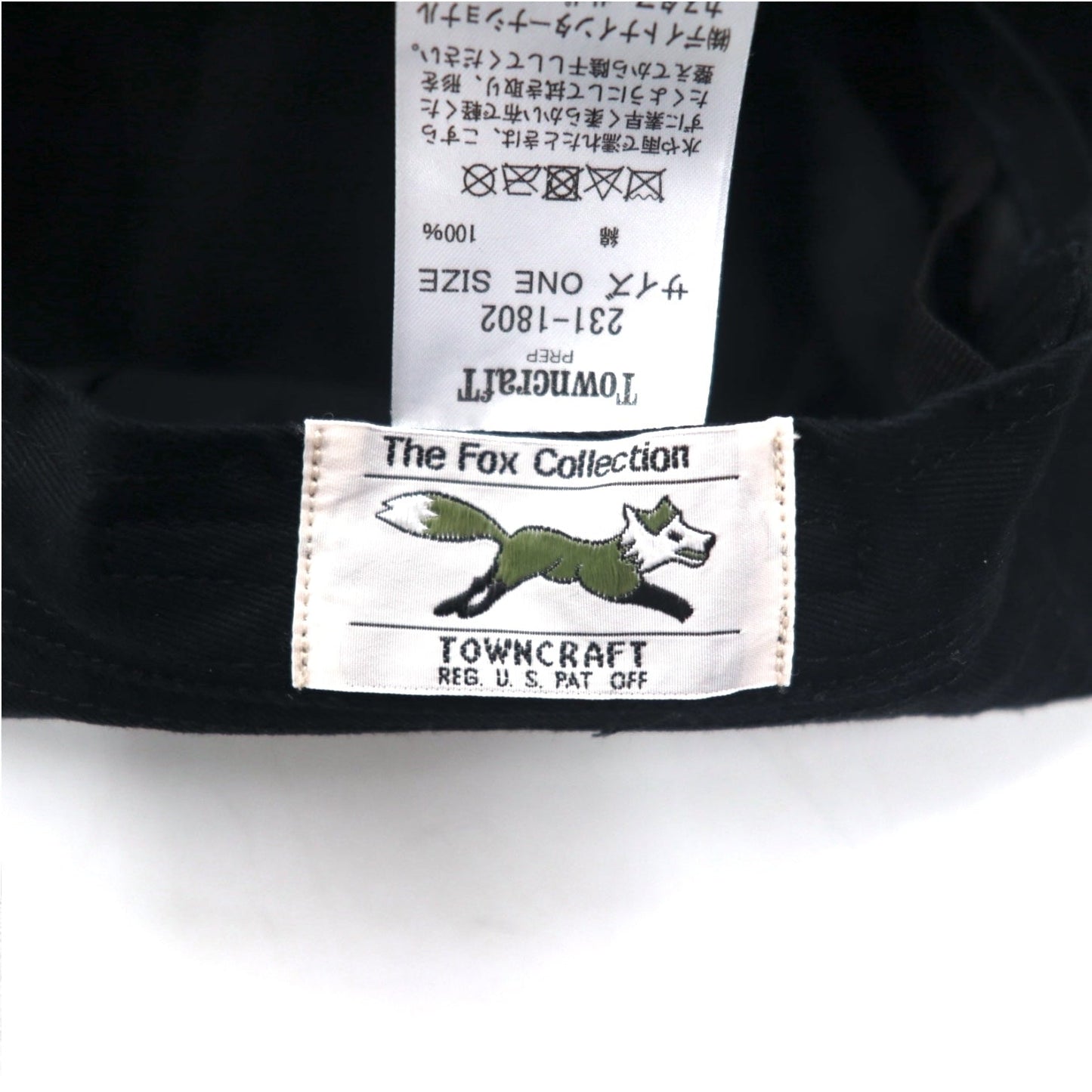 TOWN CRAFT THE FOX COLLECTION バケットハット ONE ブラック コットン 231-1802