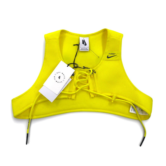 OFF-WHITE × NIKE ユーティリティーベスト L イエロー ポリエステル メッシュ BV8054-731 未使用品