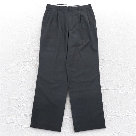 TOWN CRAFT 90年代 タック ワイド スラックスパンツ M グレー ロケットTALONジップ