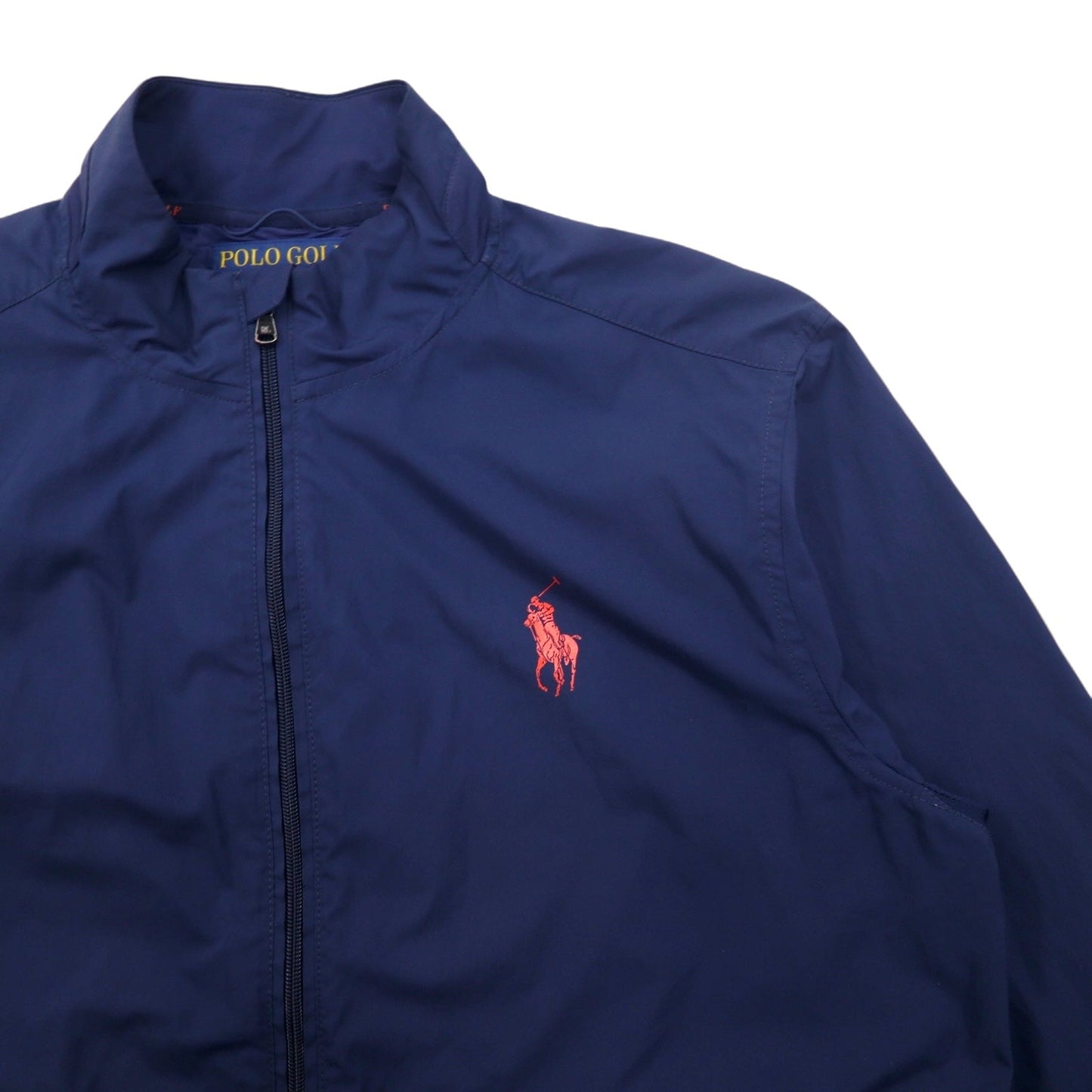 POLO GOLF RALPH LAUREN スウィングトップ ハリントンジャケット L ネイビー ポリエステル 防水 パッカブル ポニープリント