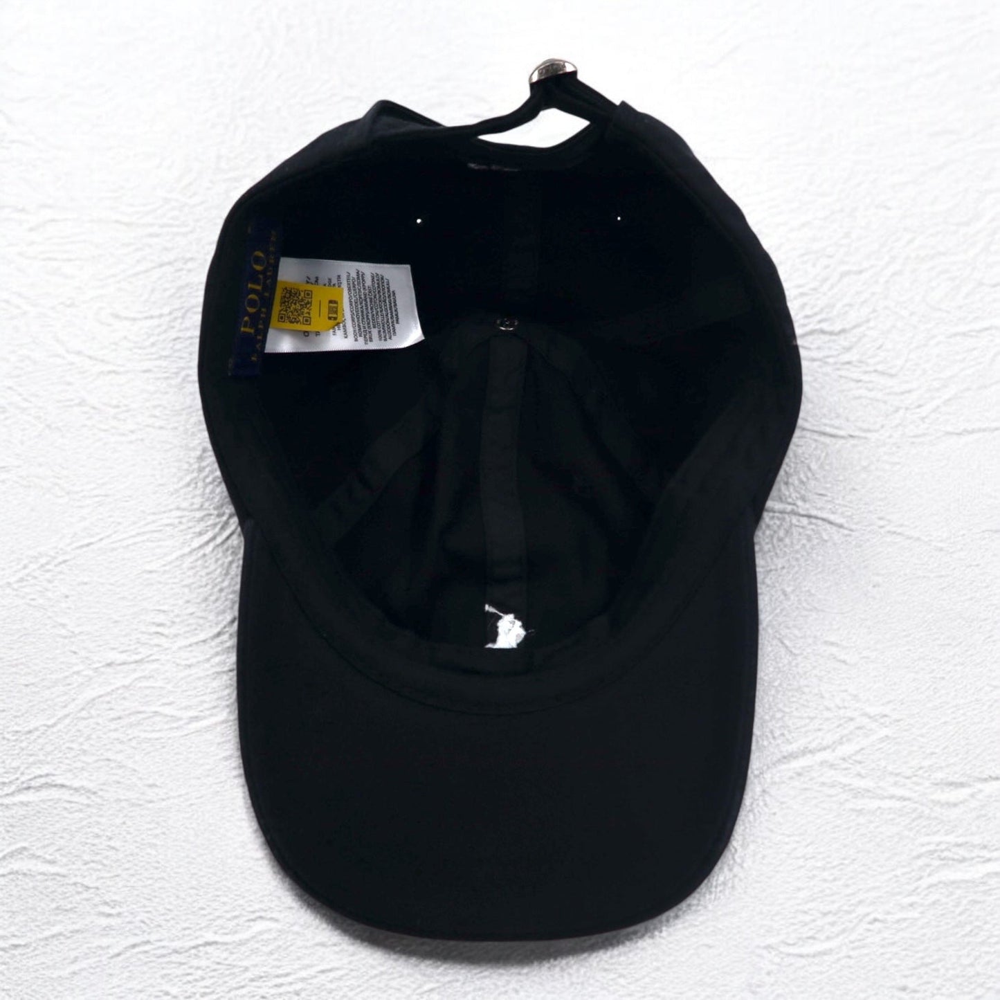 POLO RALPH LAUREN 6パネルキャップ 59cm ブラック コットン スモールポニー刺繍
