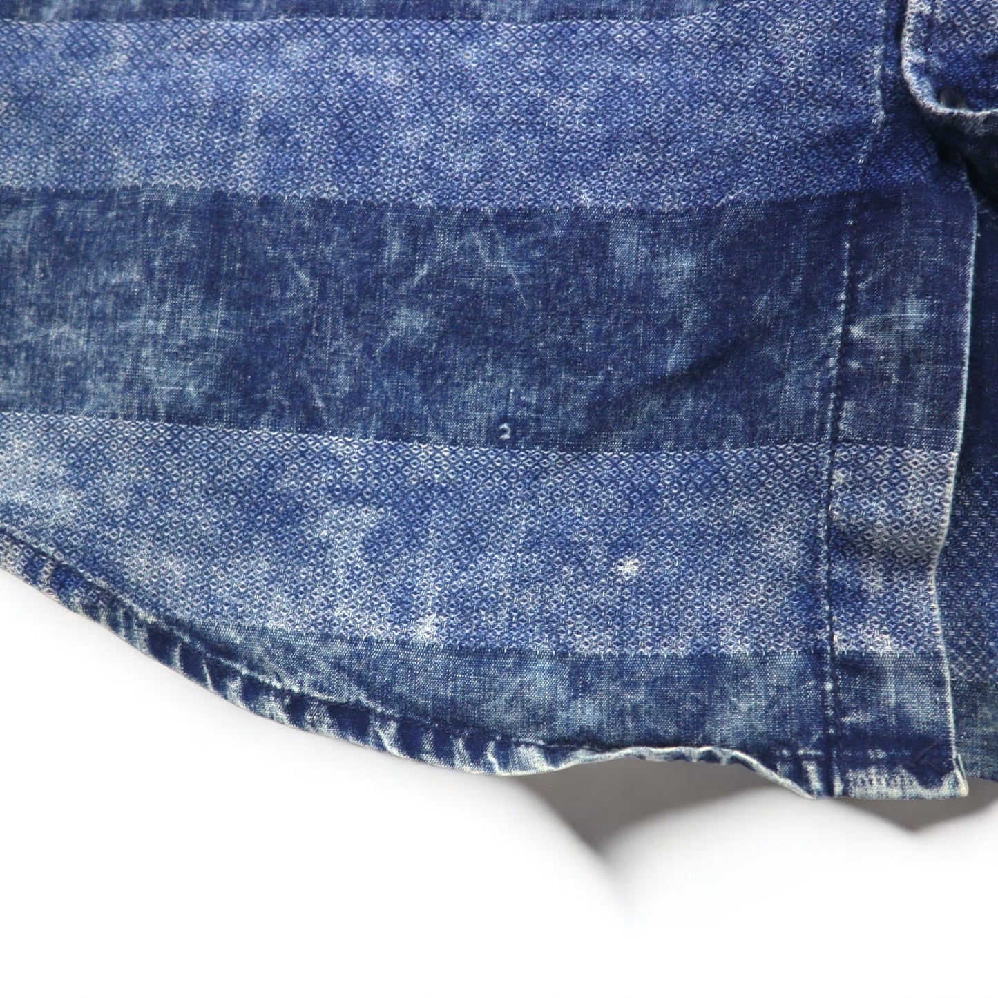 Polo by Ralph Lauren 90年代 ケミカルウォッシュ ボーダー シャツ XXL ブルー スモールポニー刺繍