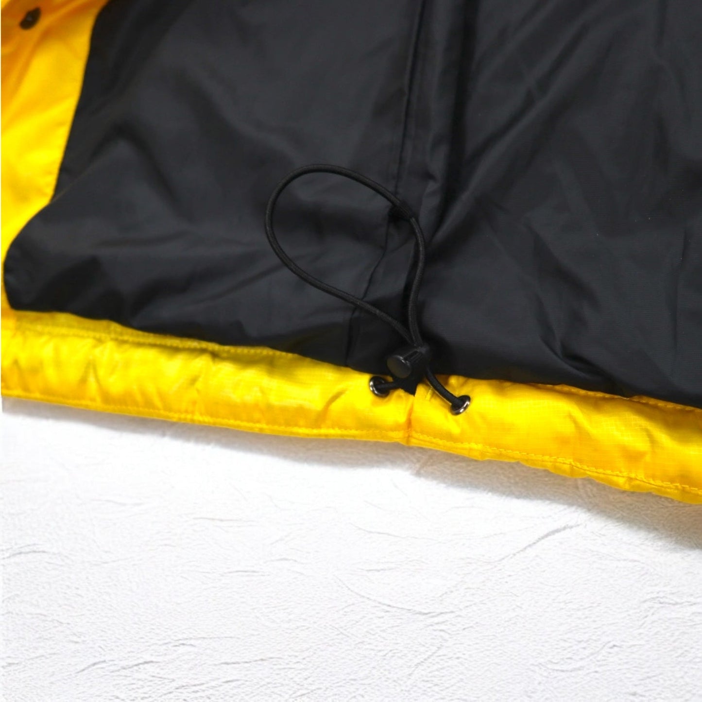 GANRYU 中綿 ダウン テーラードジャケット M イエロー ポリエステル ドローコード