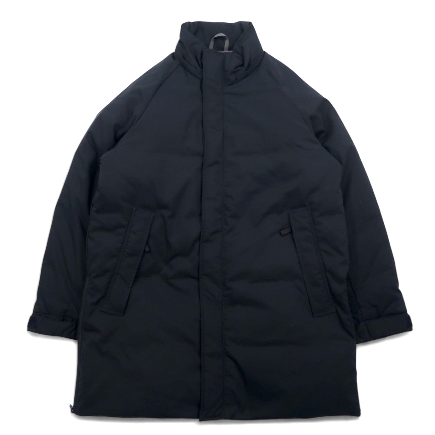 JOURNAL STANDARD relume × KOMATSU 小松マテーレ フード着脱式 ダウンジャケット L ブラック ポリエステル サイドジップ スリット 19-020-464-0100