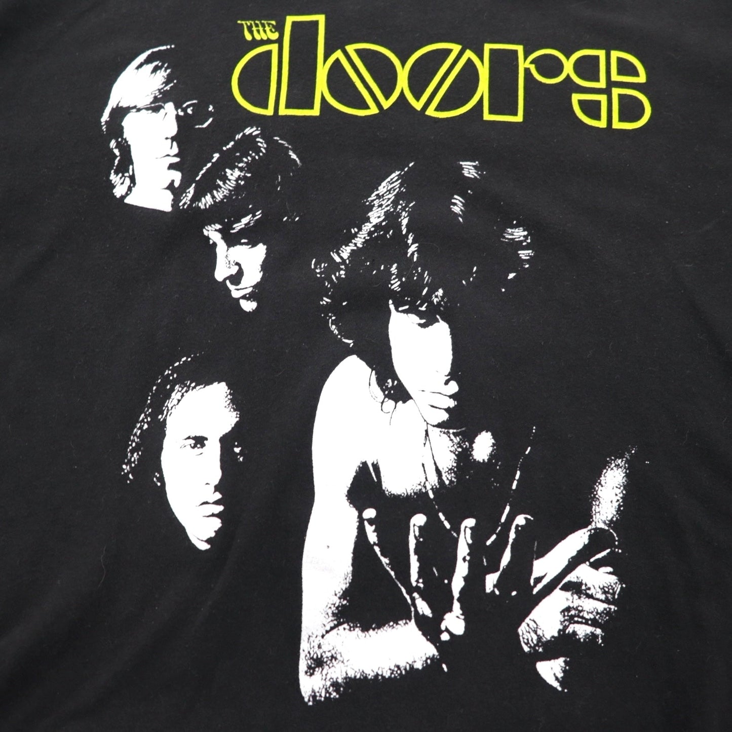 THE DOORS ドアーズ オフィシャル ロック バンド Tシャツ L ブラック コットン