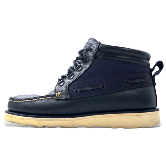 TIMBERLAND × NEXUS Ⅶ ゴアテックス クラシック モカシンブーツ 26.5cm ネイビー レザー 防水 MIL-5H GORE-TEX BOOTS 19511