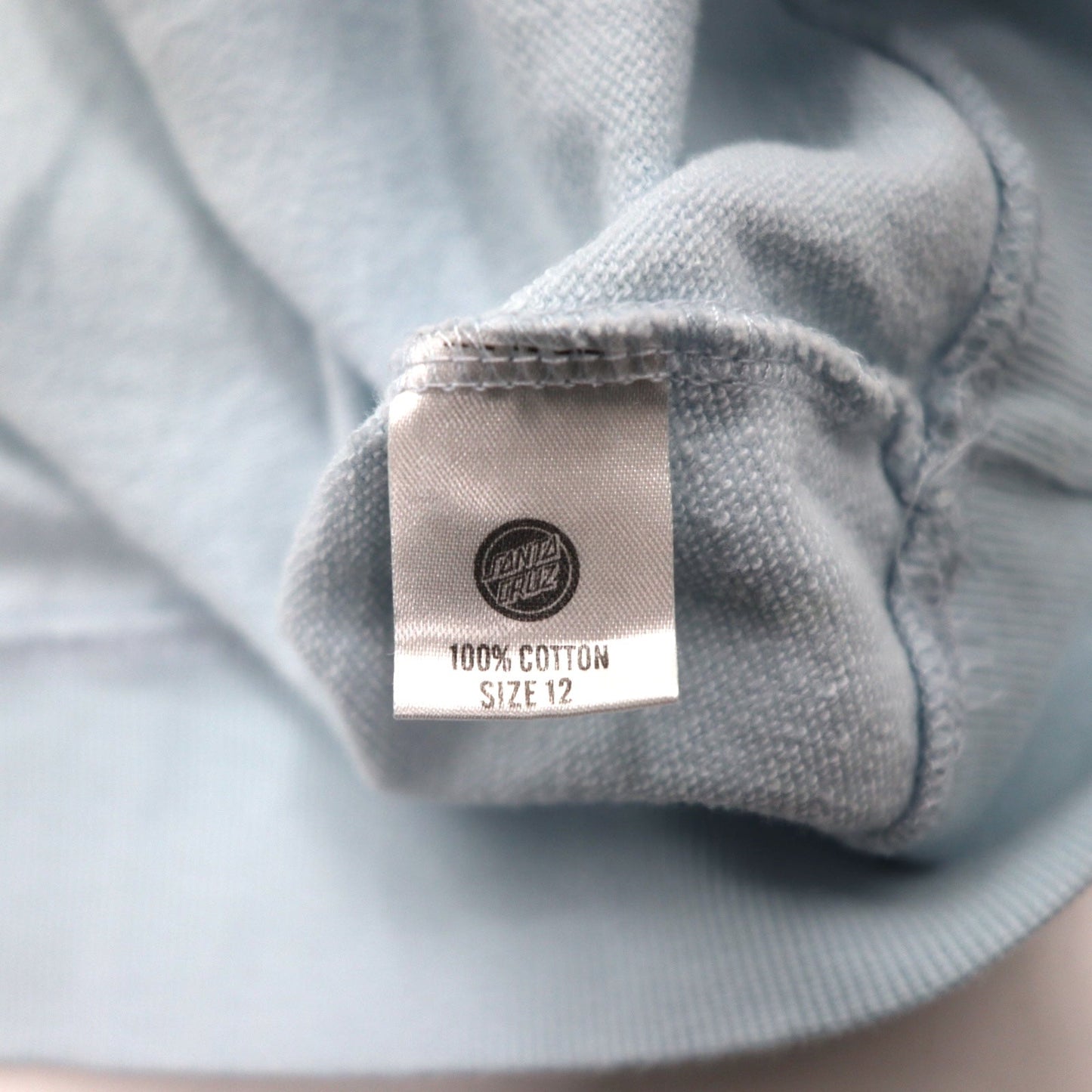 SANTA CRUZ クルーネック スウェット L ブルー コットン ロゴプリント