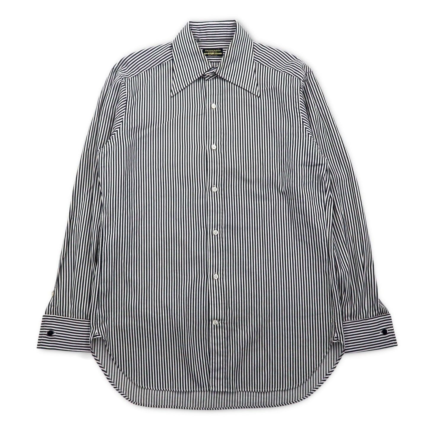A EVISYA TAILOR ( EVISU ) ロングカラー ドレスシャツ L ストライプ ARISTOCRATICO 日本製