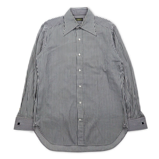 A EVISYA TAILOR ( EVISU ) ロングカラー ドレスシャツ L ストライプ ARISTOCRATICO 日本製