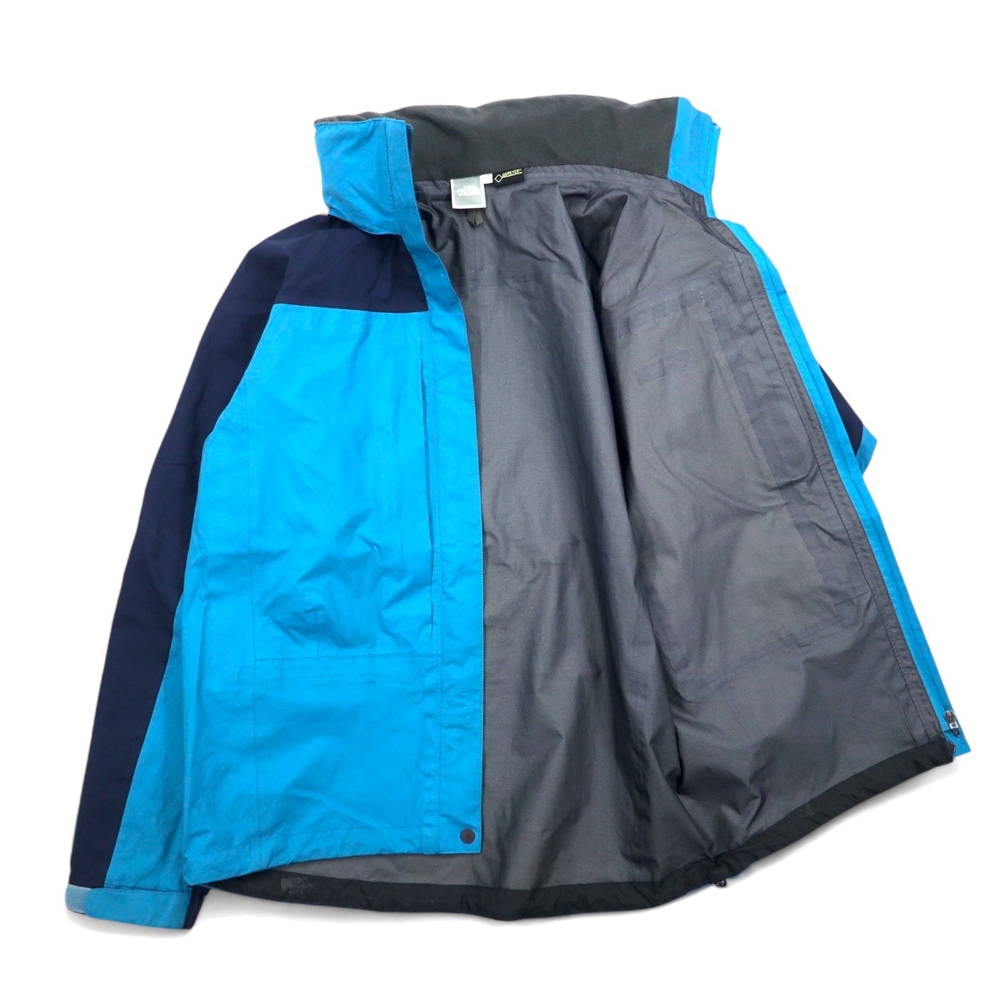 THE NORTH FACE レインテックス プラズマ RAINTEX PLASMA ゴアテックス GORE-TEX 防水 マウンテンパーカー セットアップ L ブルー ネイビー ナイロン NPW11402