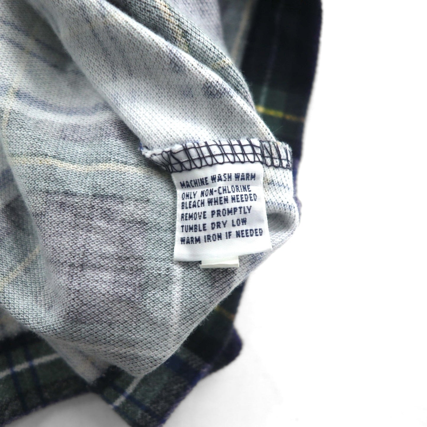 Polo by Ralph Lauren 90年代 ビッグポニー刺繍 ポロシャツ 3XL ネイビー グリーン チェック 未使用品