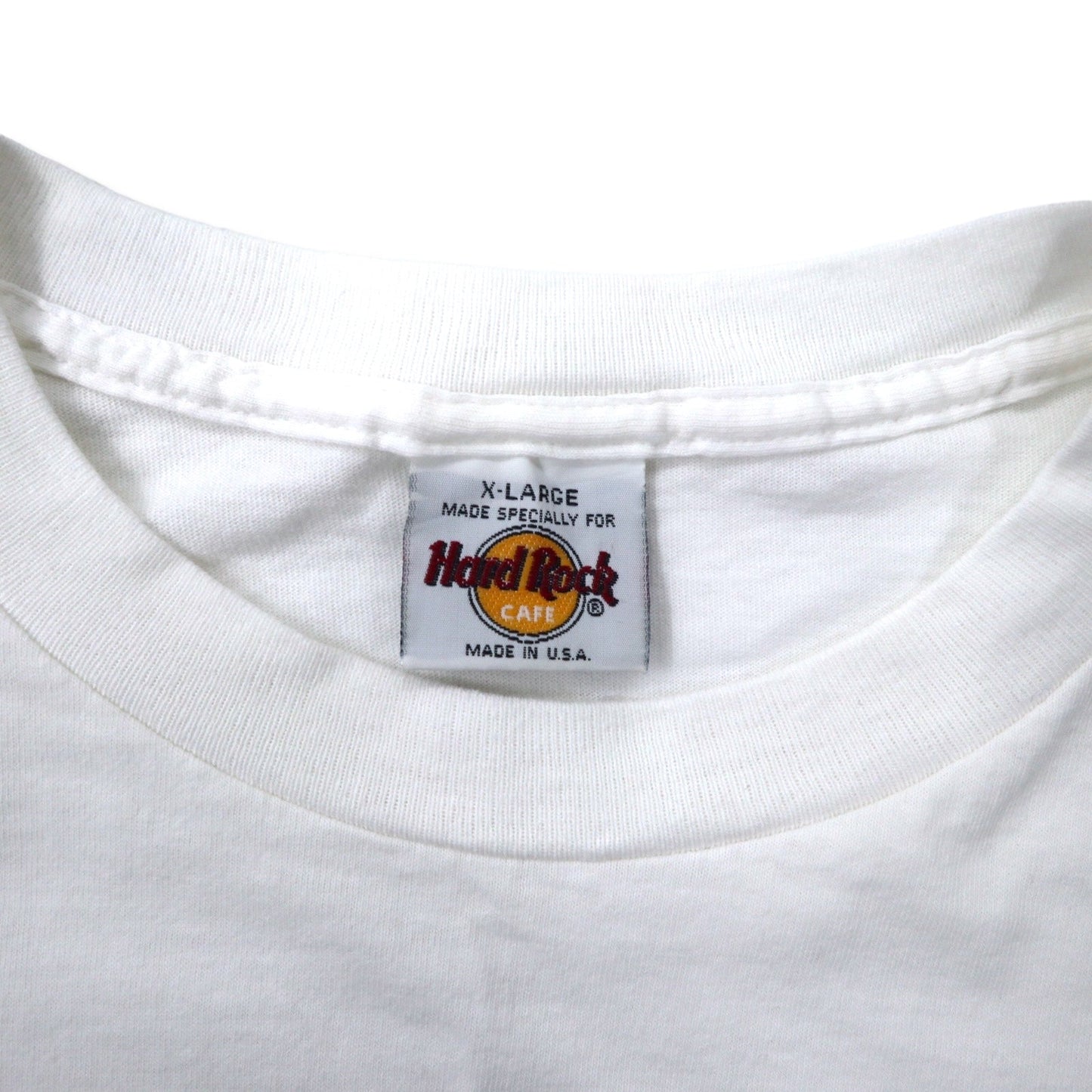 Hard Rock CAFE USA製 90年代 ロゴプリント Tシャツ XL ホワイト コットン NASHVILLE ビッグサイズ