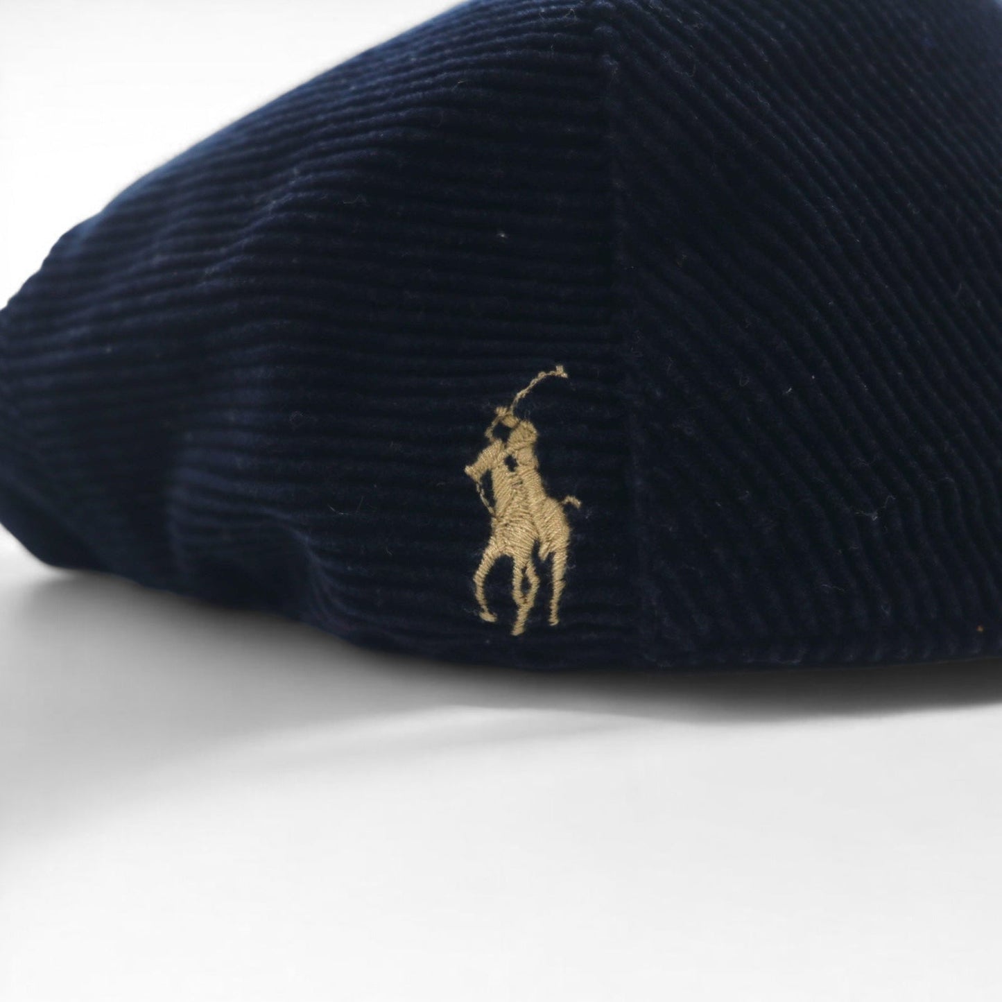 Polo by Ralph Lauren コーデュロイ ドライバーキャップ ハンチング L/XL ブラック スモールポニー刺繍