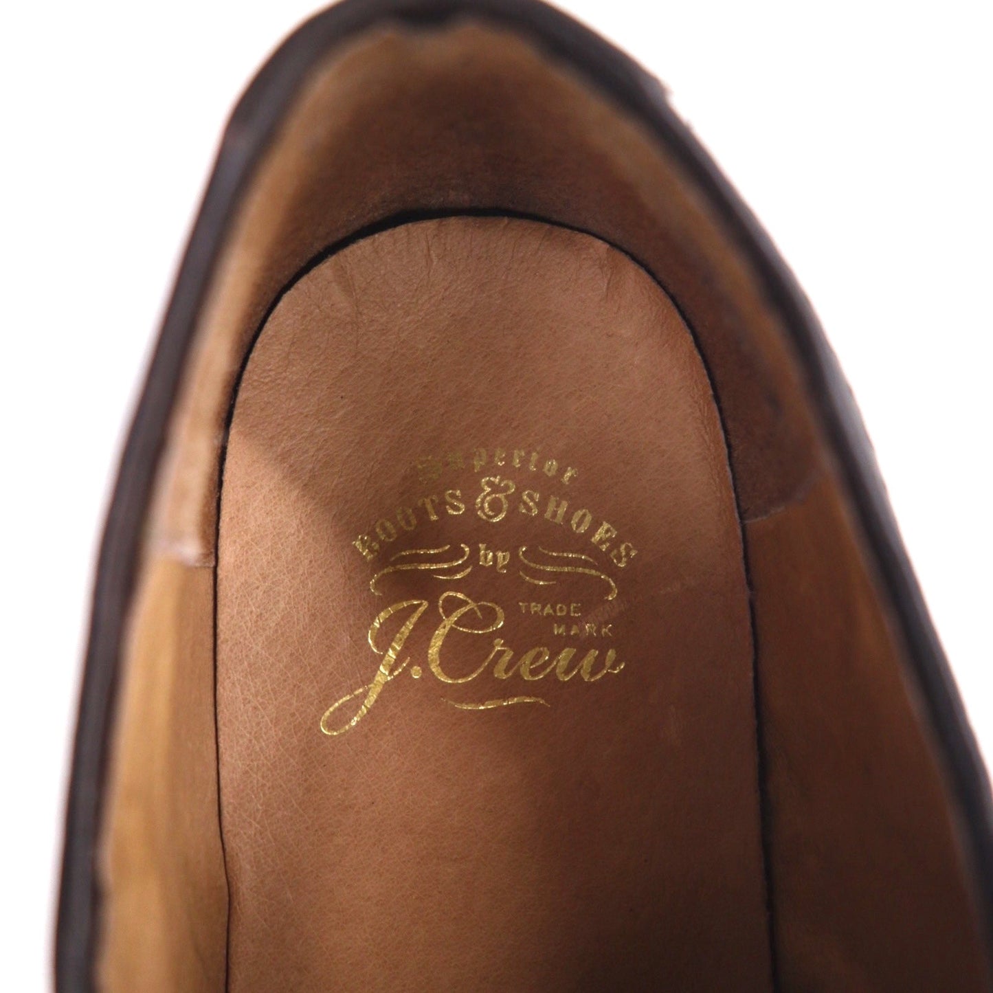 J.Crew ウイングチップ フルブローグ ドレスシューズ 27cm ブラウン レザー メダリオン 55740