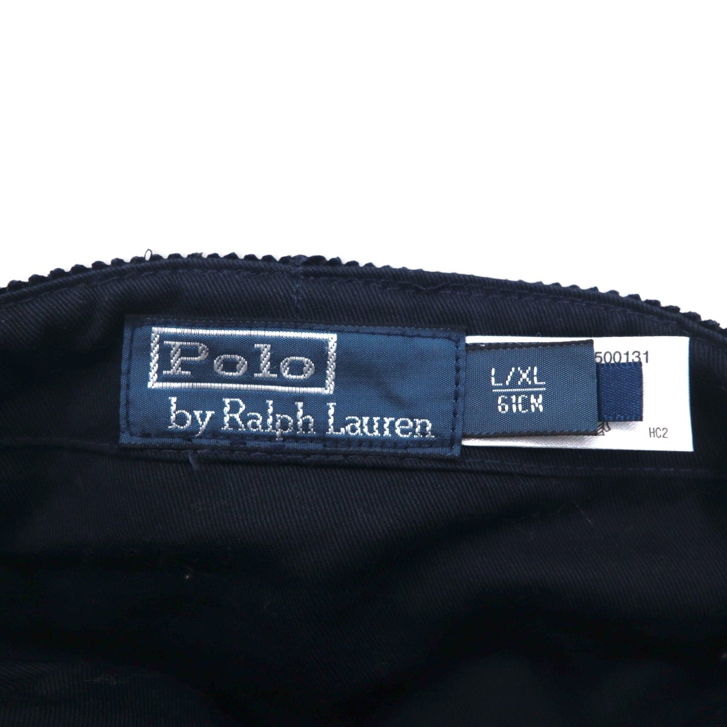 Polo by Ralph Lauren コーデュロイ ドライバーキャップ ハンチング L/XL ブラック スモールポニー刺繍