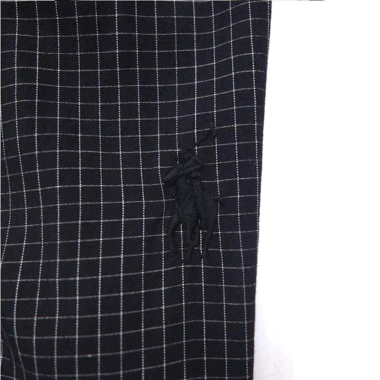 POLO RALPH LAUREN ローブコート ガウン M ブラック チェック ベルト付き Woven Robe Soho Plaid