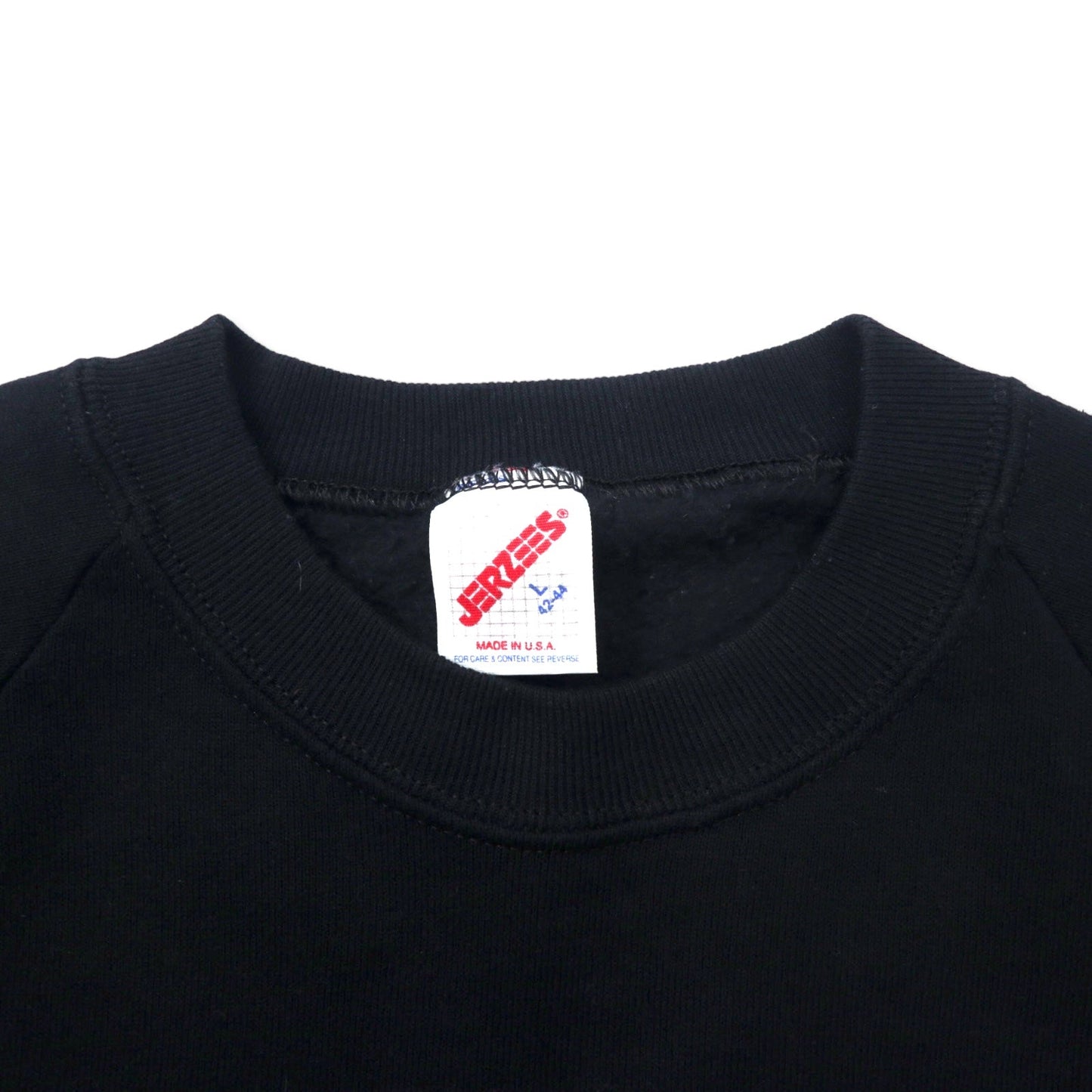 JERZEES USA製 90年代 プリント スウェット L ブラック コットン 裏起毛 Days of our Lives