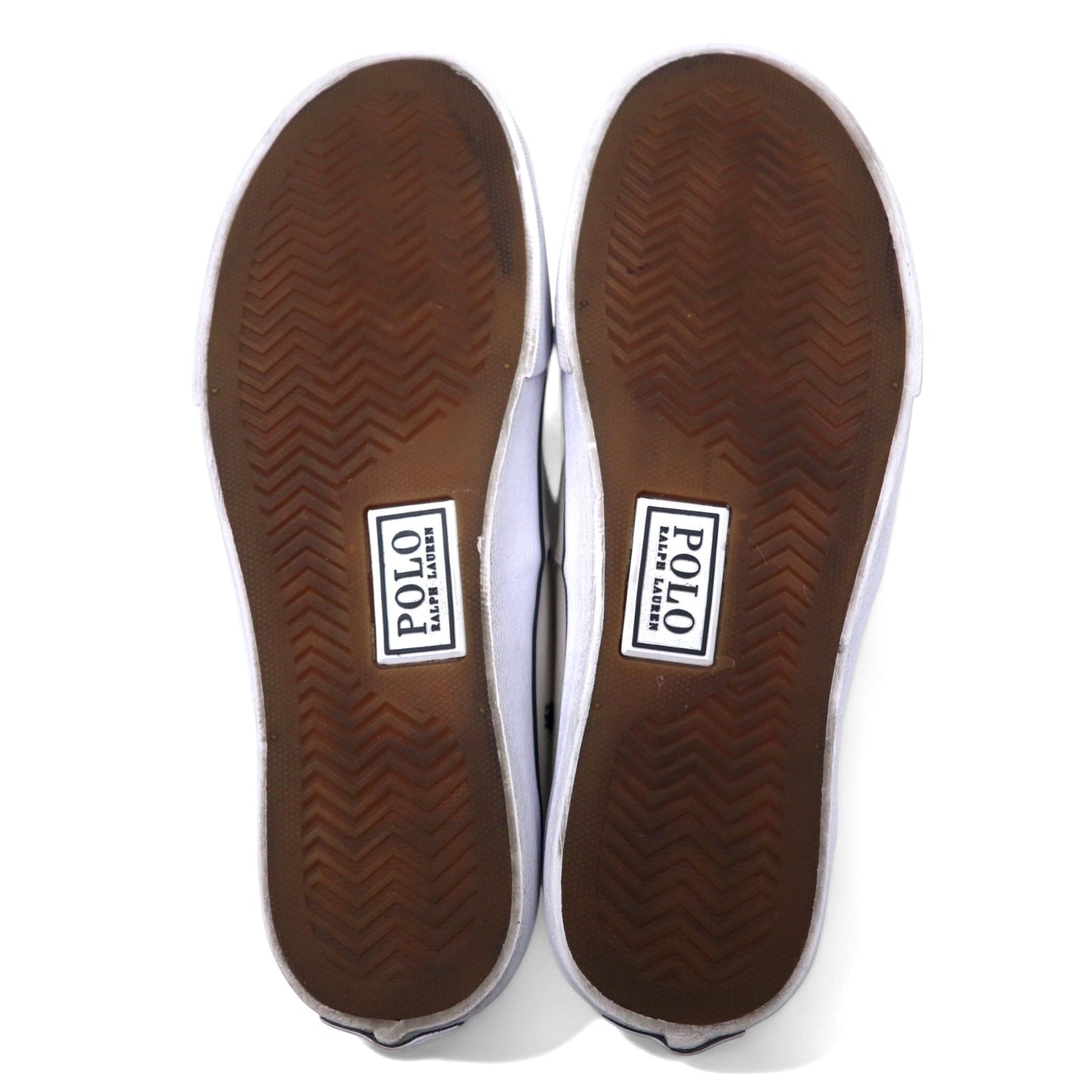 POLO RALPH LAUREN オールオーバーポニー スニーカー 26cm ホワイト コットン キャンバス 刺繍 KEATON PONY AOPP