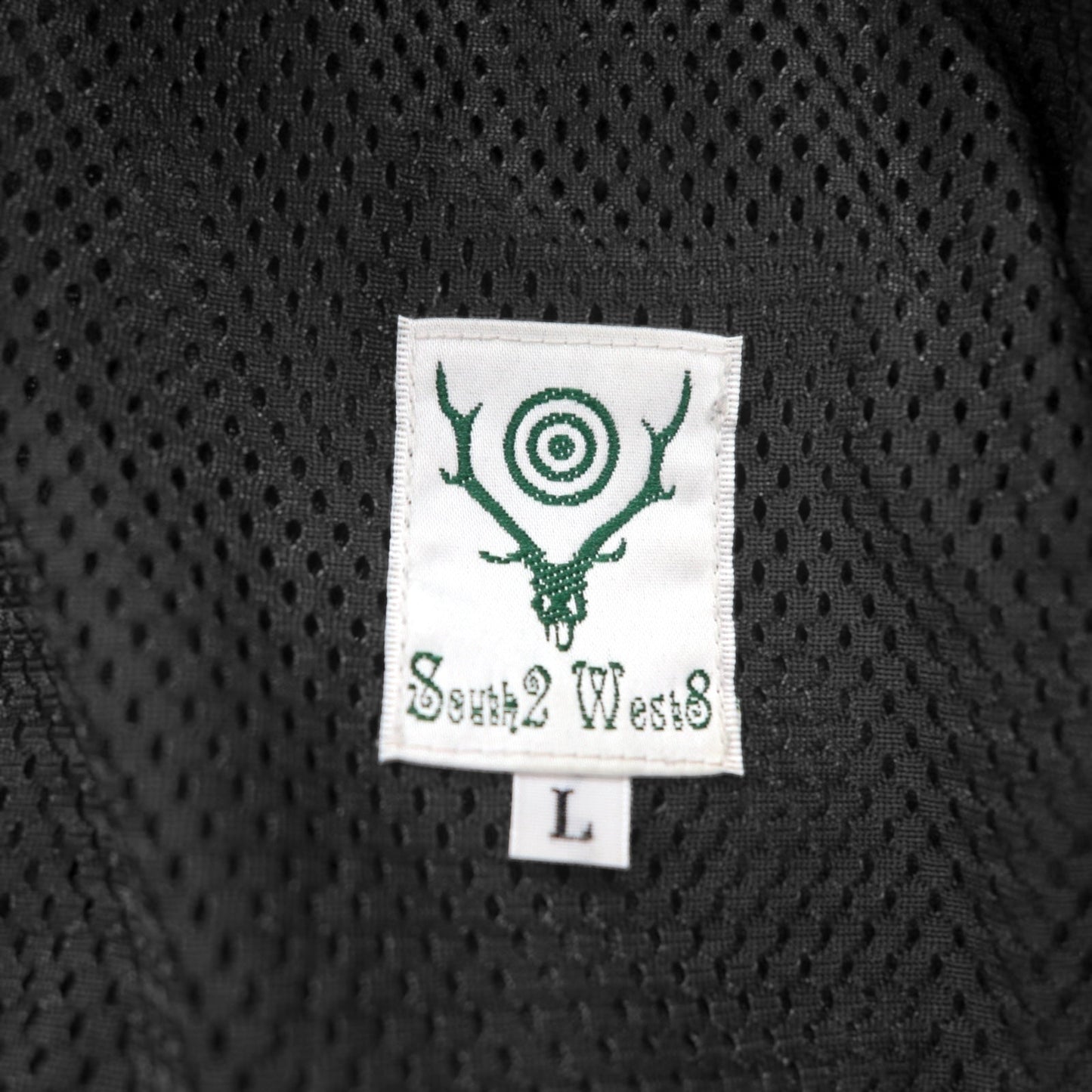 South2 West8 ポリ ストレッチ ツイル パンツ Poly Stretch Twill トラックパンツ ジャージ L カーキ 裾ジップ スリット HM852 日本製
