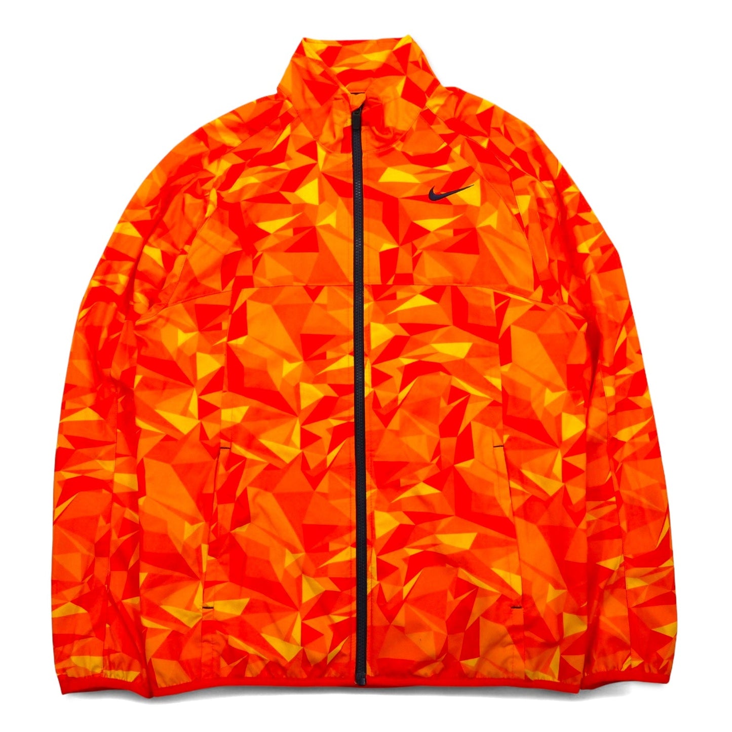 NIKE ドライフィット ウーブン トラックジャケット ジャージ M オレンジ 総柄 スウォッシュ 477534-890