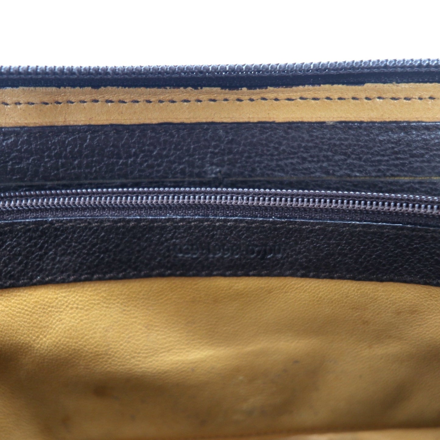 GUCCI 2WAY バンブー  ショルダー ウォレット 長財布 ブラウン スエードレザー ラウンドファスナー 039・1998・0700 オールドグッチ イタリア製