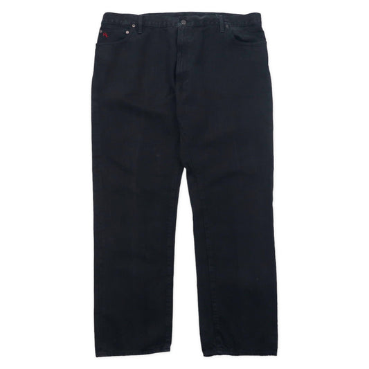 Polo by Ralph Lauren ブラック デニムパンツ 44B ジッパーフライ ビッグサイズ メキシコ製