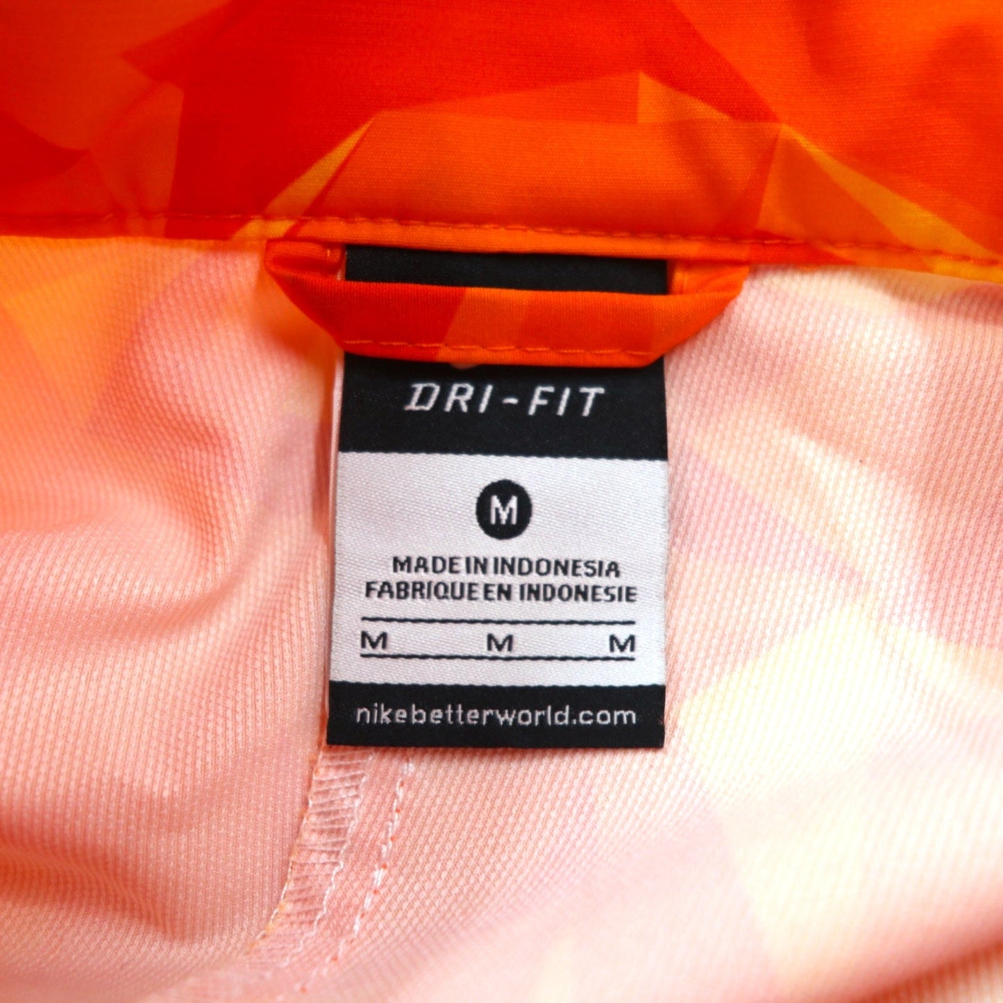 NIKE ドライフィット ウーブン トラックジャケット ジャージ M オレンジ 総柄 スウォッシュ 477534-890