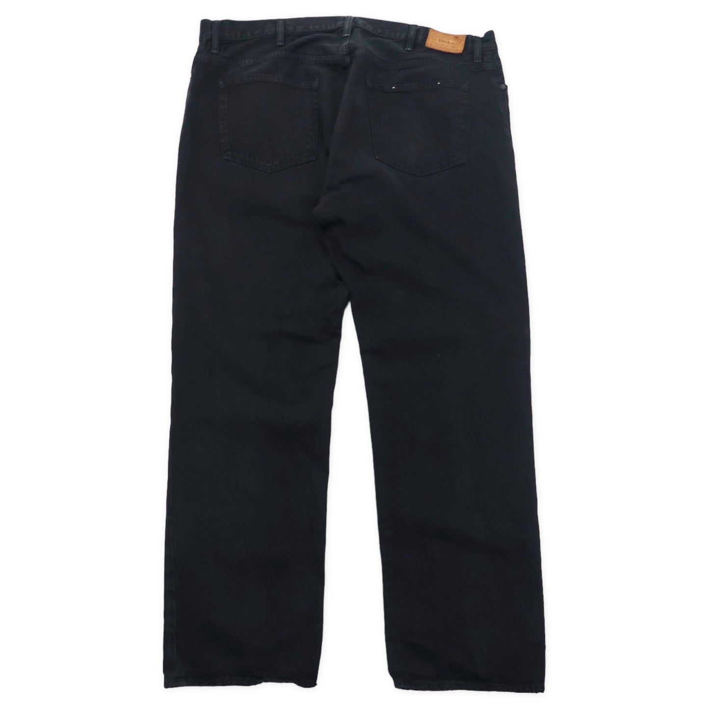 Polo by Ralph Lauren ブラック デニムパンツ 44B ジッパーフライ ビッグサイズ メキシコ製