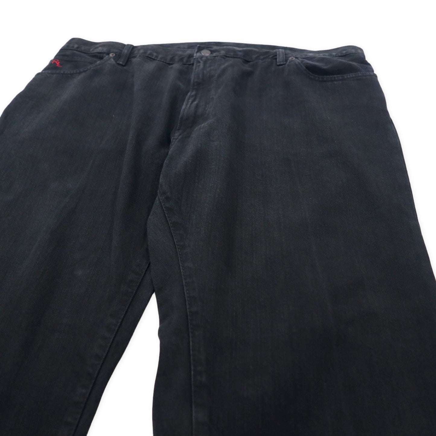Polo by Ralph Lauren ブラック デニムパンツ 44B ジッパーフライ ビッグサイズ メキシコ製