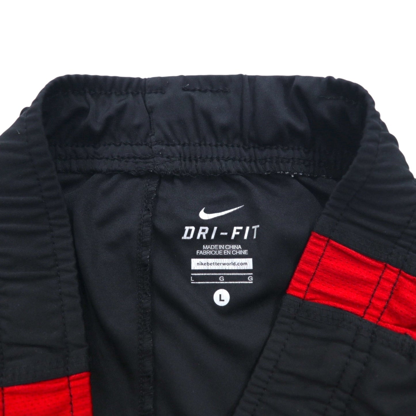 NIKE トラックパンツ ジャージ L ブラック レッド サイドライン スウォッシュ DRI-FIT 425787-012