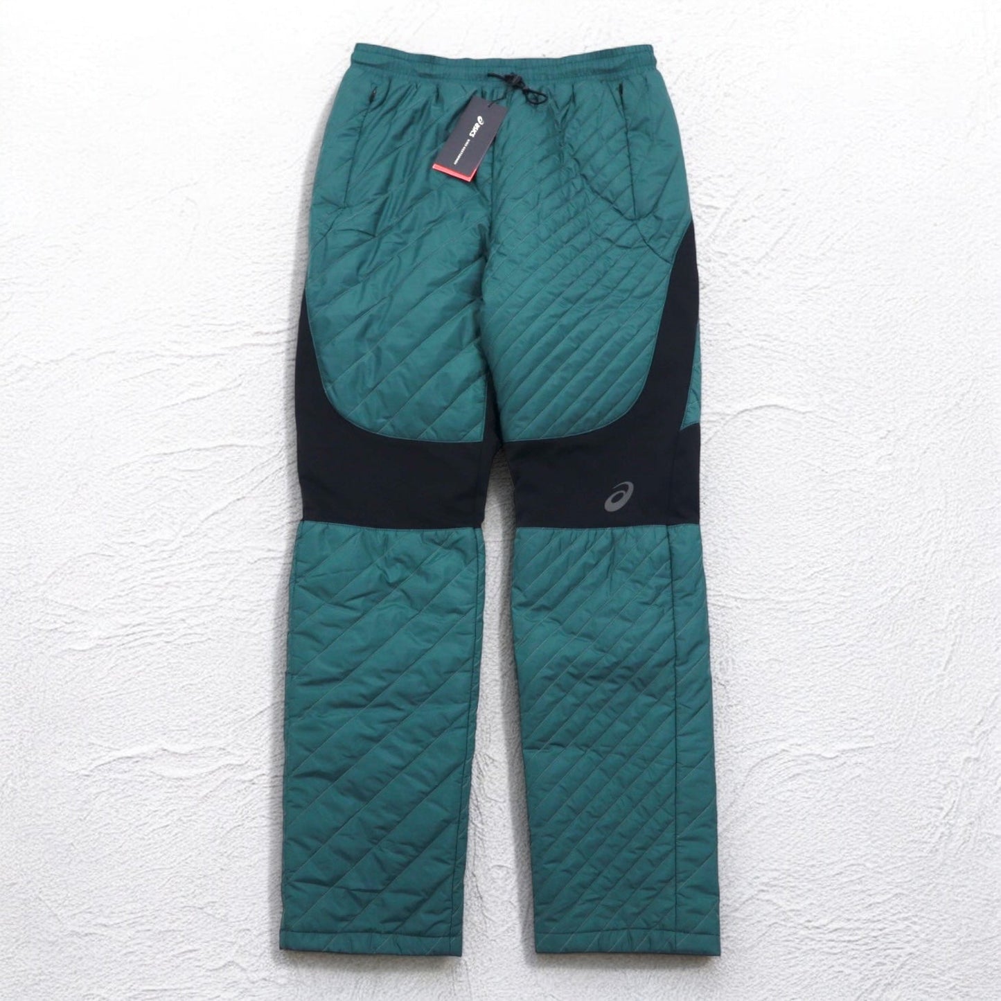 kiko kostandinov × asics キルティング インサレーション パンツ M グリーン 19AW INSULATION PANTS 未使用品