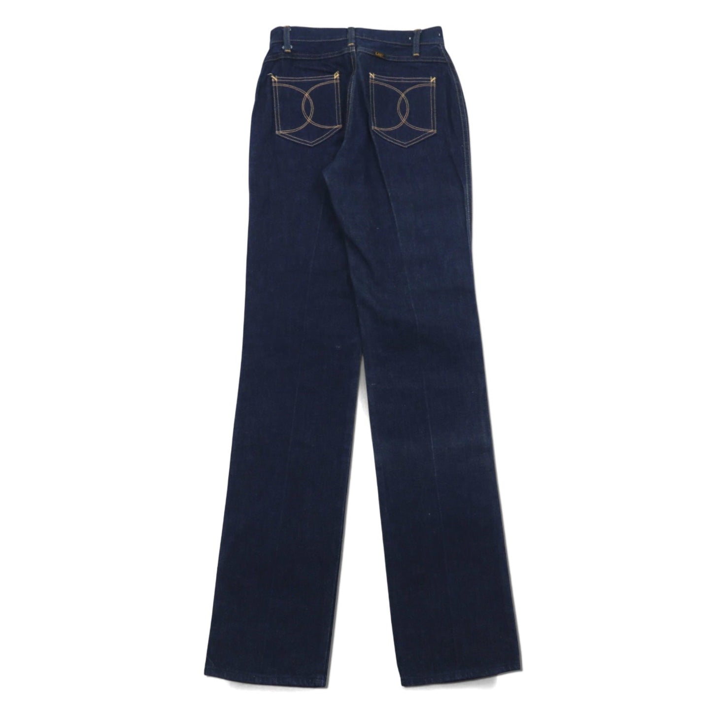 Lee 70年代 USA製 ハイウエスト センタープレス デニムパンツ S インディゴ ブルー 42TALON ユニオンチケット 303-1949