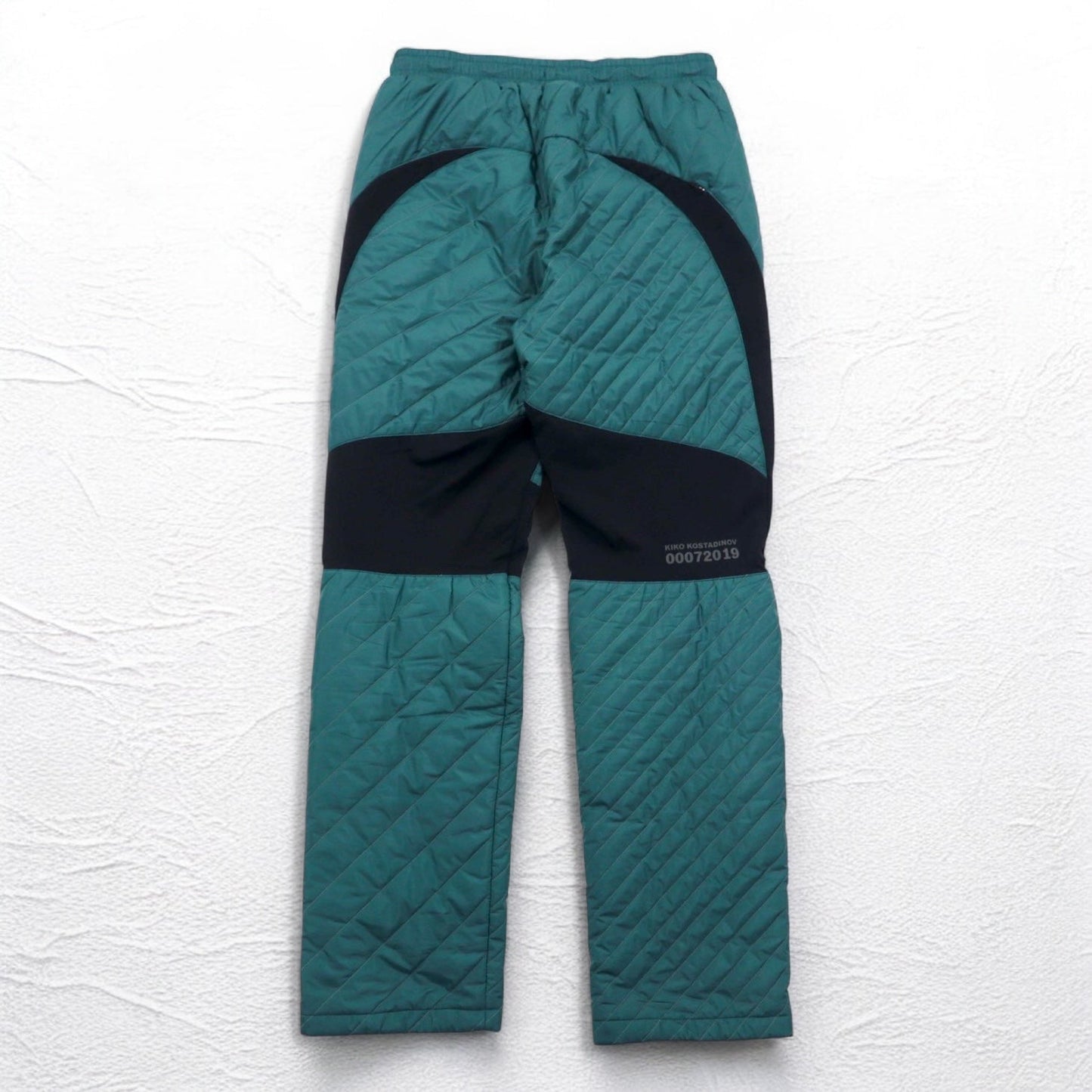 kiko kostandinov × asics キルティング インサレーション パンツ M グリーン 19AW INSULATION PANTS 未使用品
