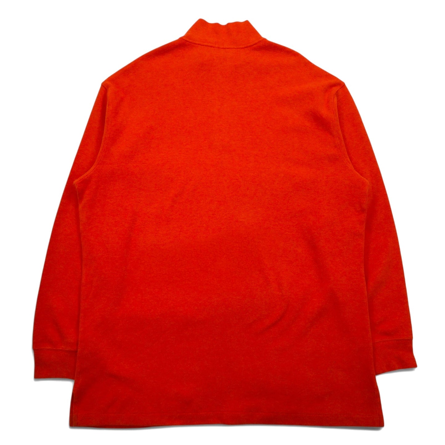 POLO RALPH LAUREN ビッグサイズ ハーフジップ  スウェット 2XL オレンジ コットン スモールポニー刺繍