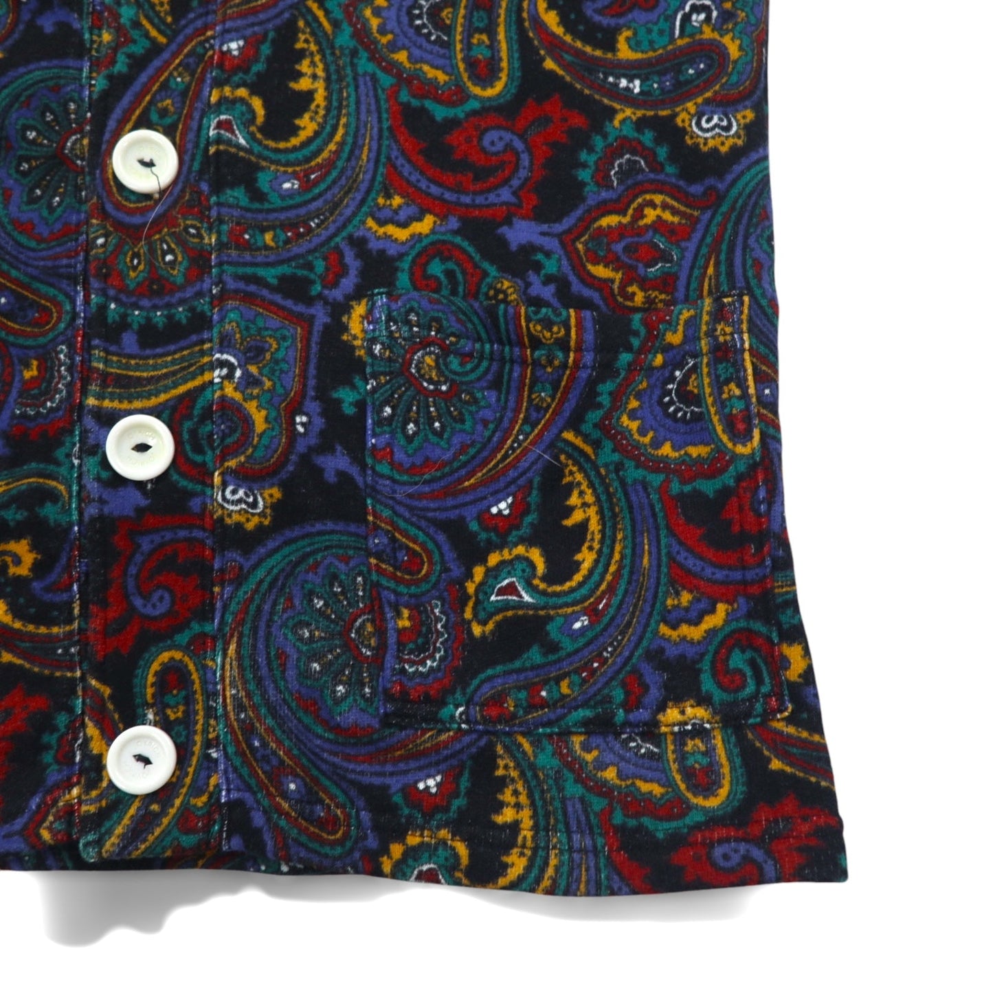 JOYRICH ペイズリー スウェット カーディガン ショールカラー ジャケット S  マルチカラー 総柄 コットン