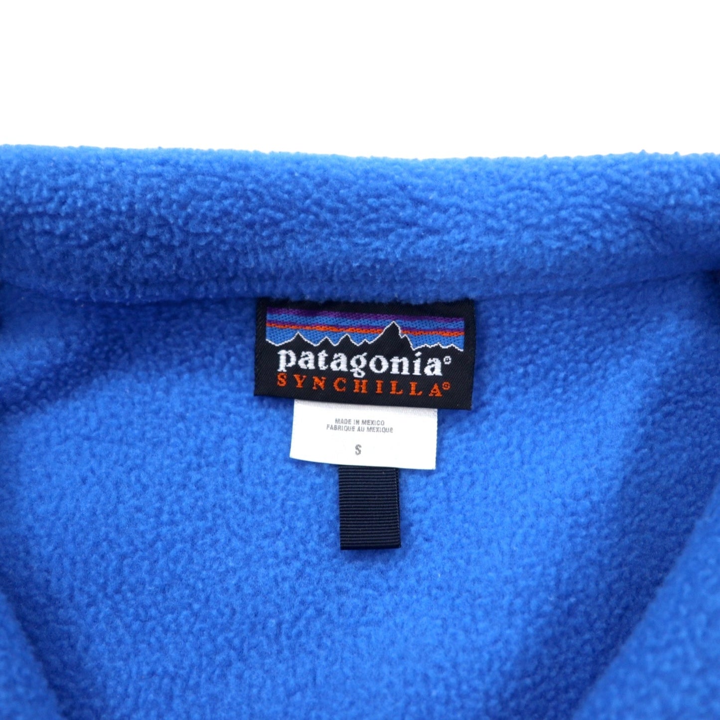 patagonia シンチラ ハーフジップ フリースジャケット S ブルー ポリエステル 26735 メキシコ製