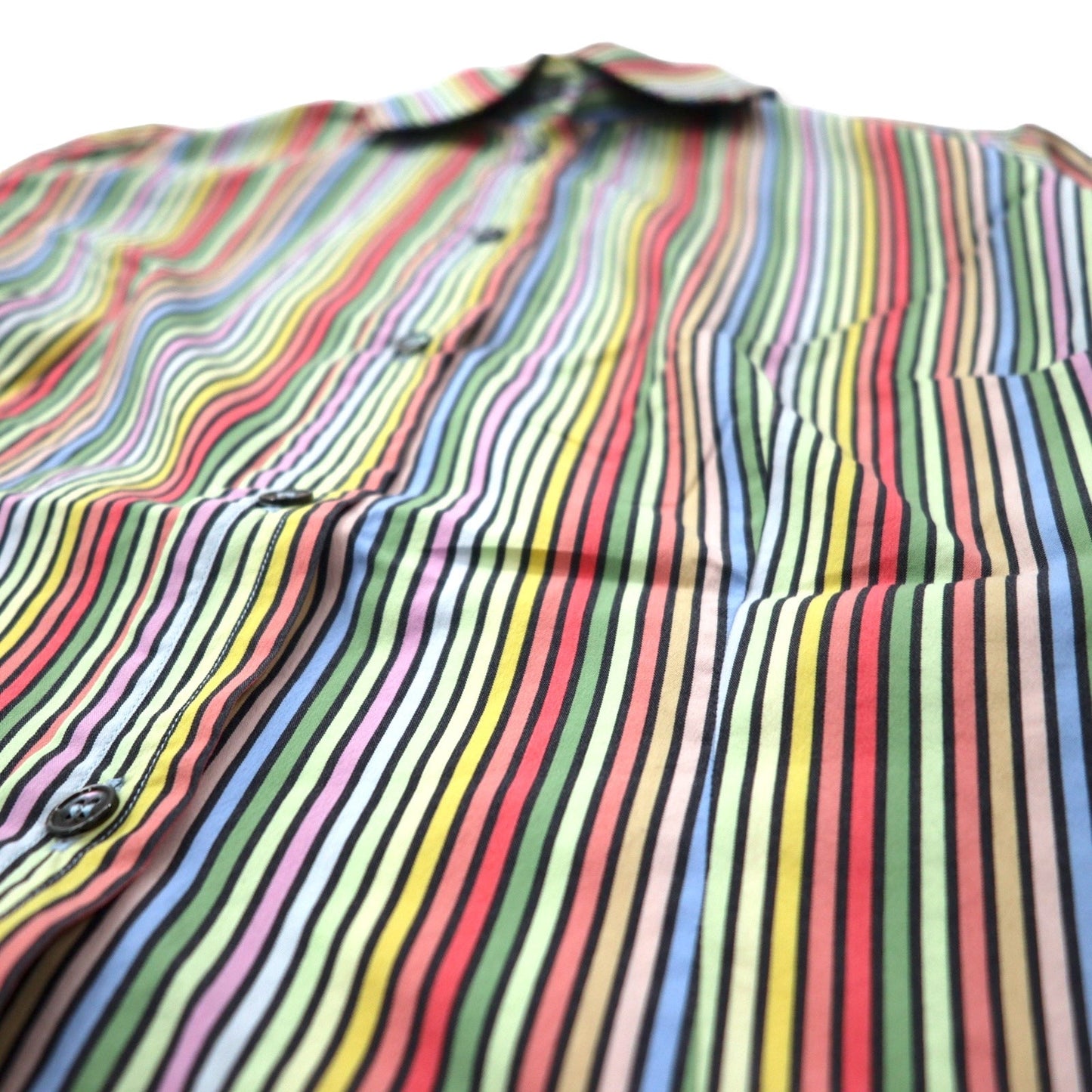 Paul Smith BLUE イタリア製 ドレスシャツ 40 マルチカラー ストライプ コットン