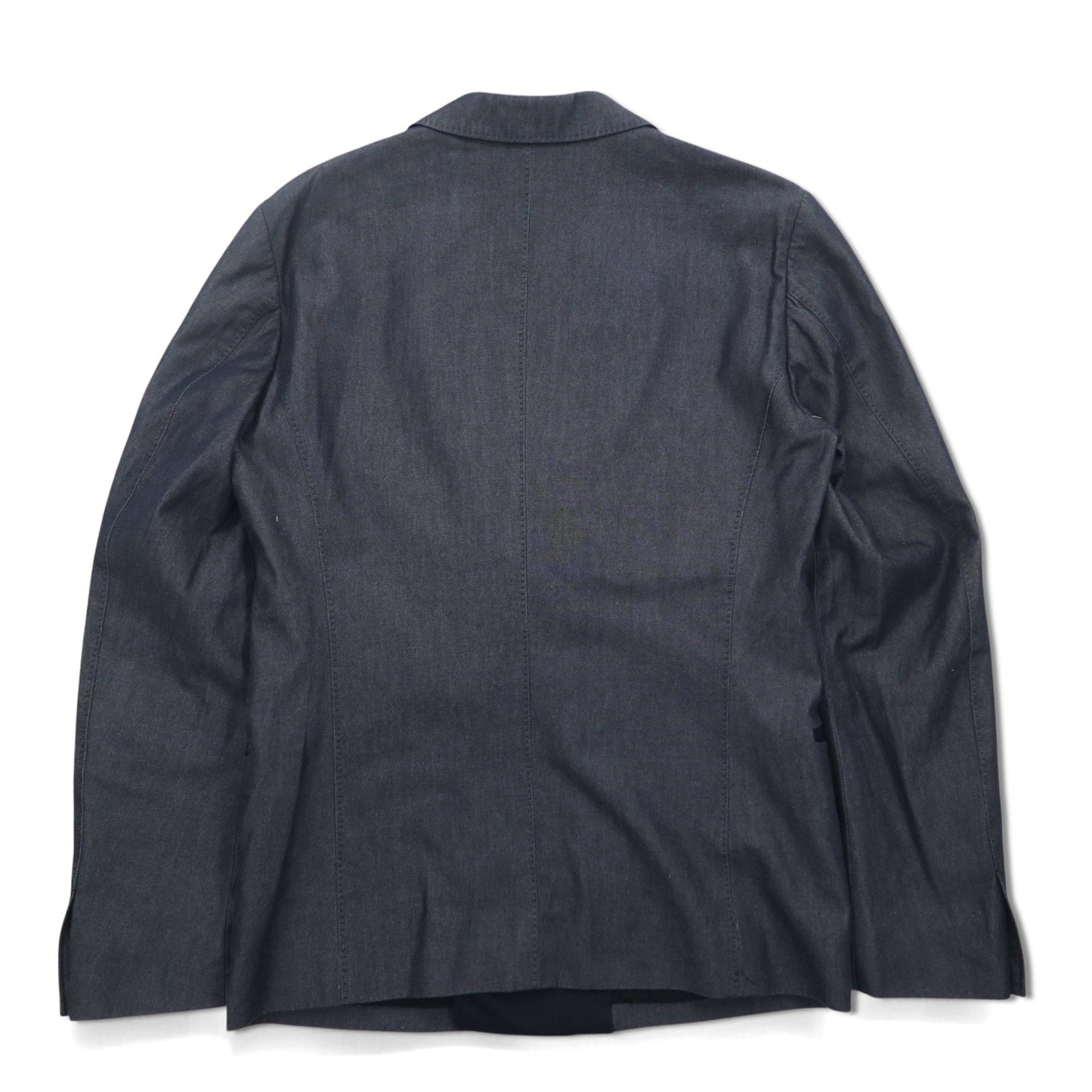 TOMORROWLAND ダブル テーラードジャケット ピークドラペル ブレザー S グレー EXTRA EGYPTIAN COTTON